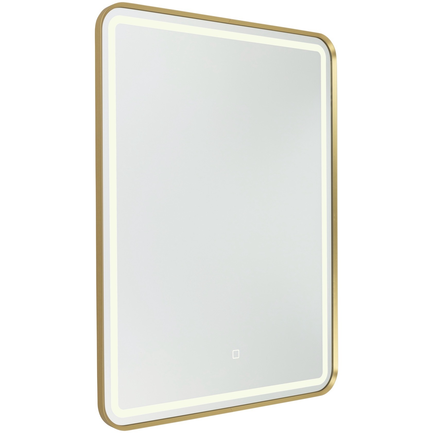 Reflections 31.5 X 23.6 inch Brushed Brass LED Mirror