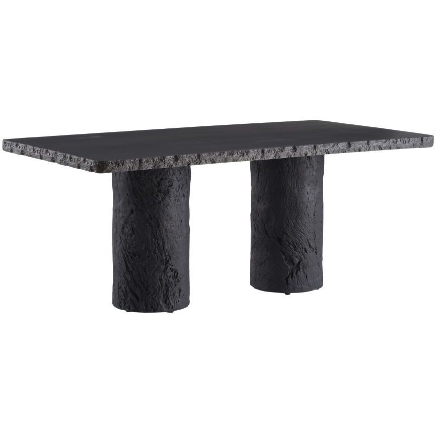 Gemini 72 X 30 inch Matte Carbon Outdoor Dining Table