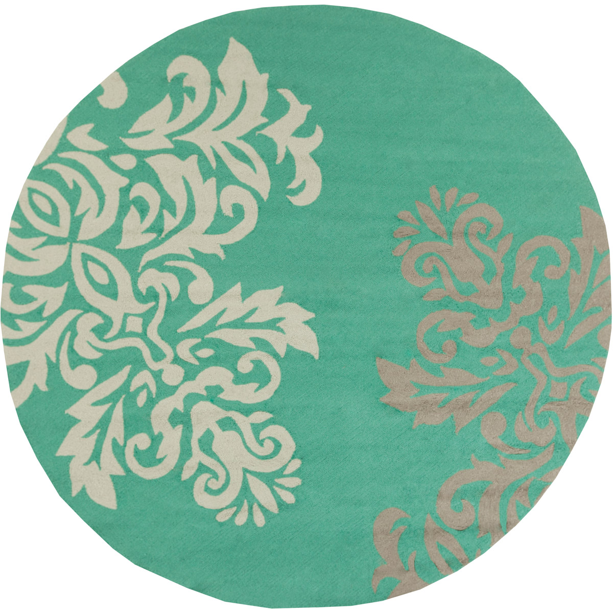 Rain 96 X 96 inch Emerald, Tan, Ivory Rug