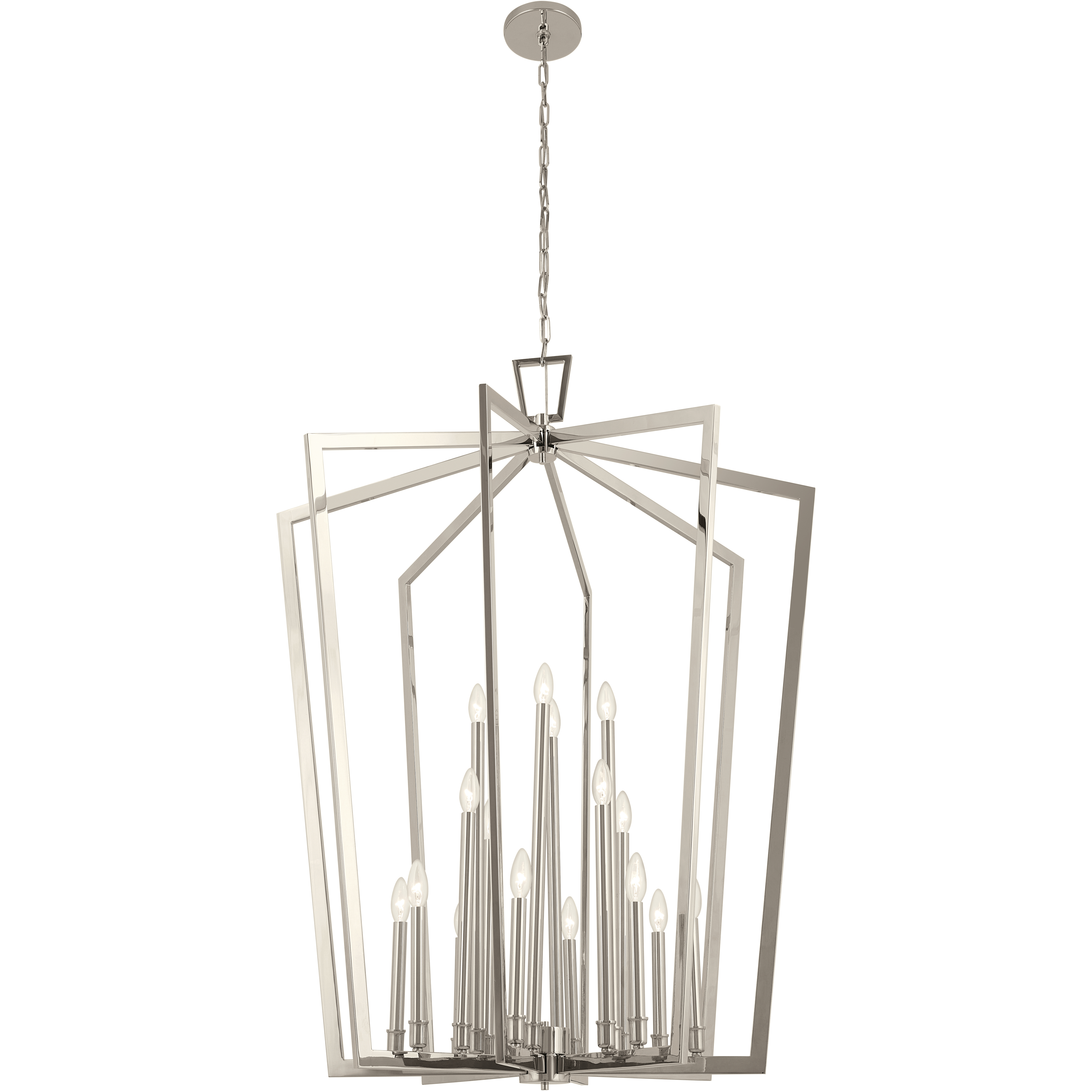 Abbotswell 16 Light Polished Nickel Pendant Ceiling Light