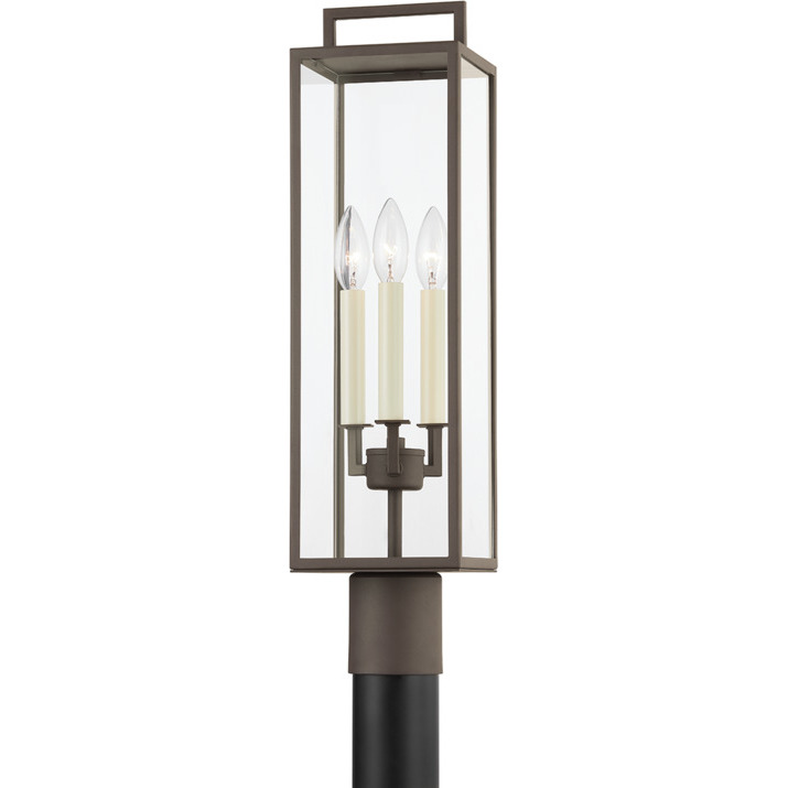 Beckham 3 Light 23.75 inch Textured Bronze Post Lantern