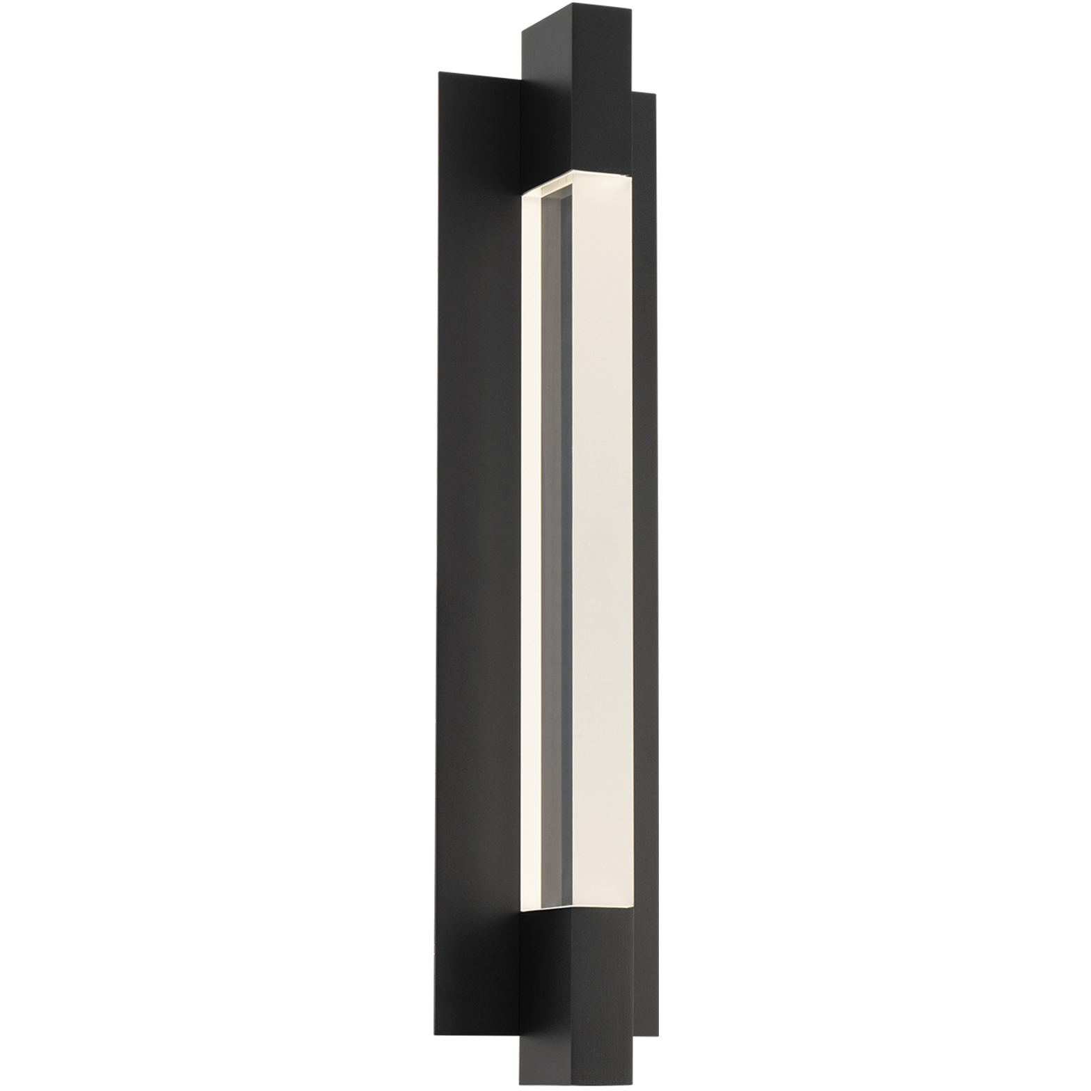 Heliograph 1 Light 24.4 inch Black Outdoor Wall Light in 4000K