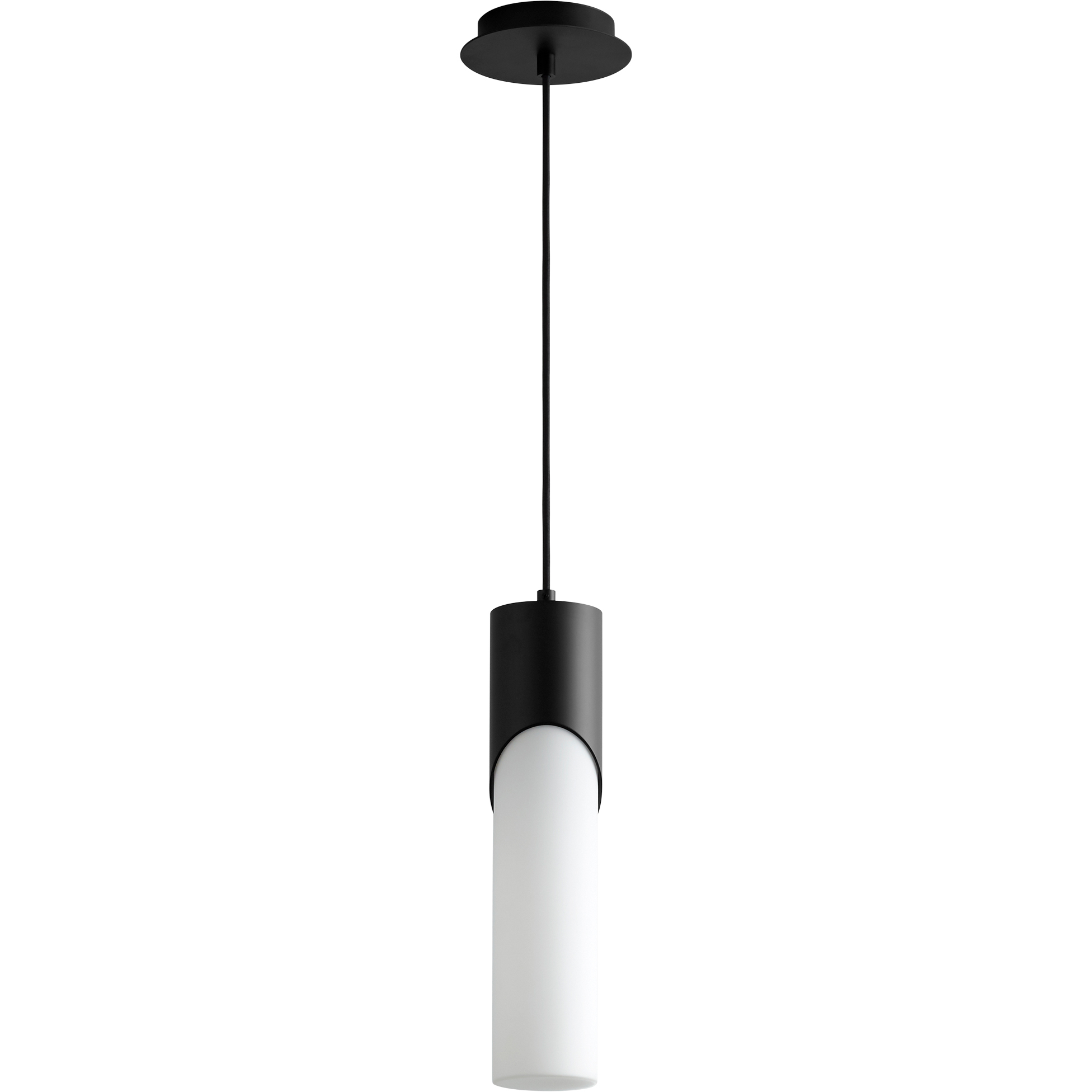 Ellipse LED 4 inch Black Pendant Ceiling Light