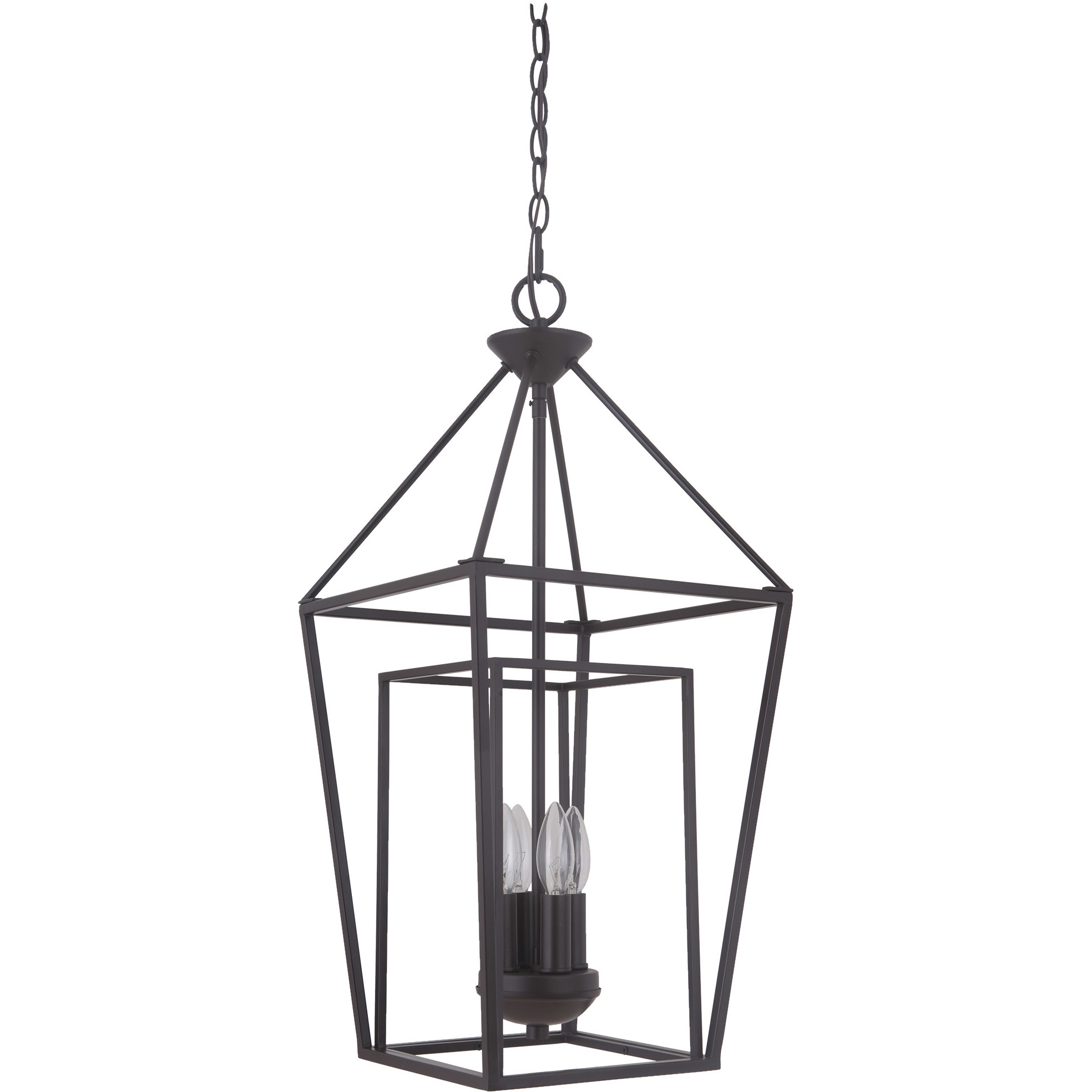 Hudson 4 Light 12 inch Oiled Bronze Foyer Light Ceiling Light, Small