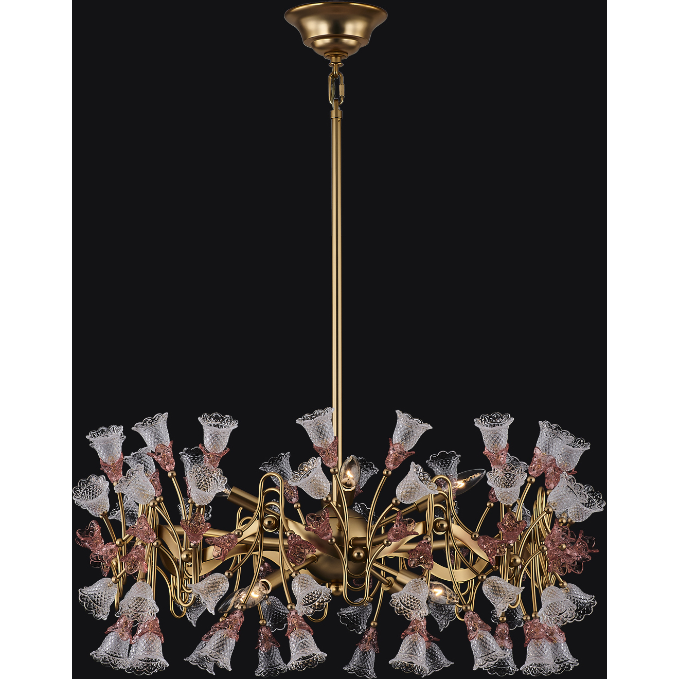 Bella 8 Light 32 inch Antique Brass Pendant Ceiling Light