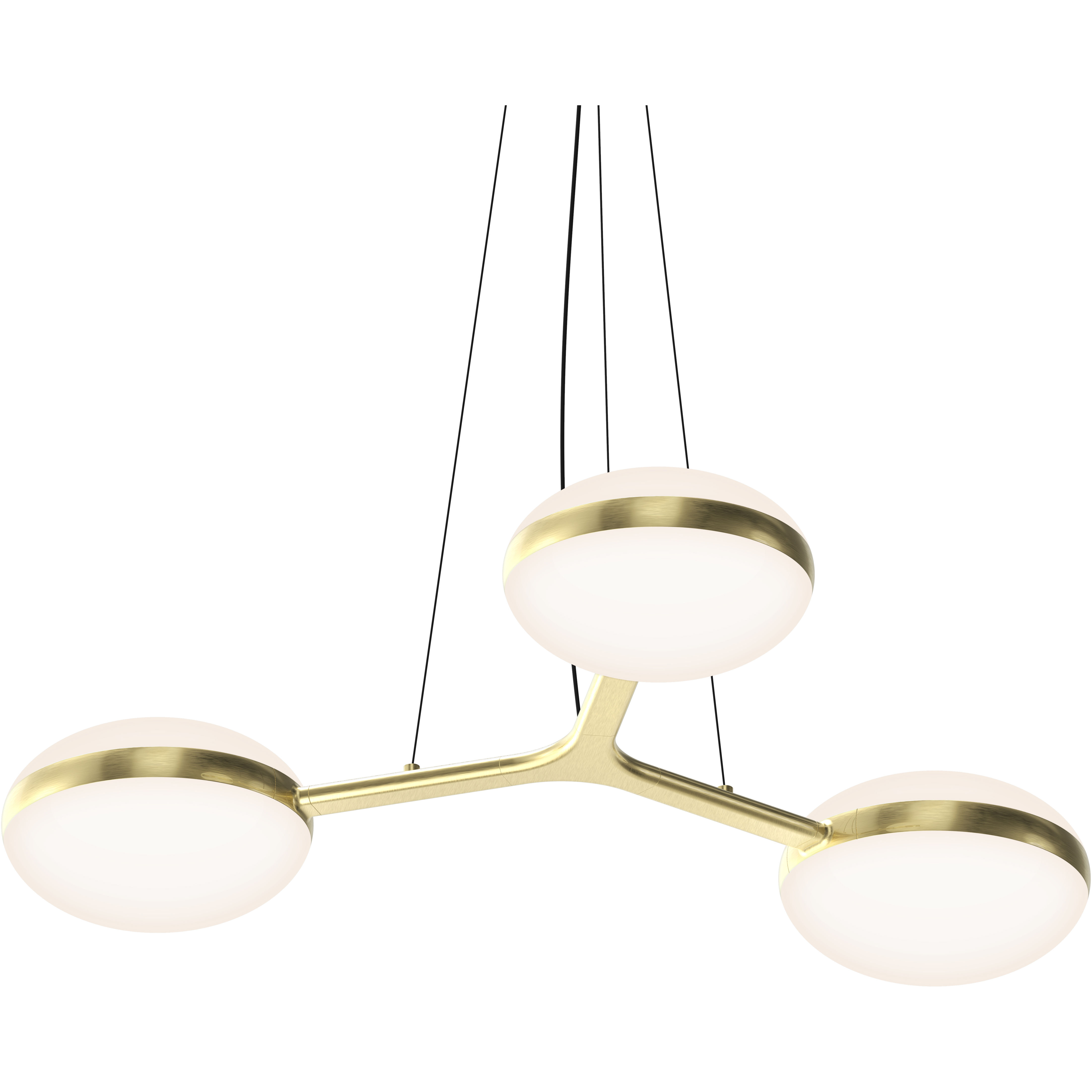 Pillows LED 35.5 inch Brass Pendant Ceiling Light