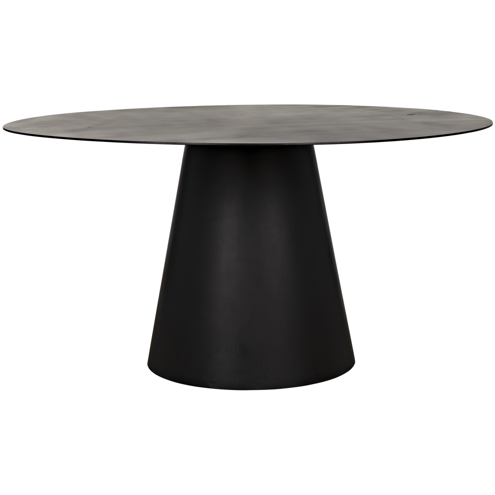 Vesuvius 59 X 59 inch Matte Black Dining Table
