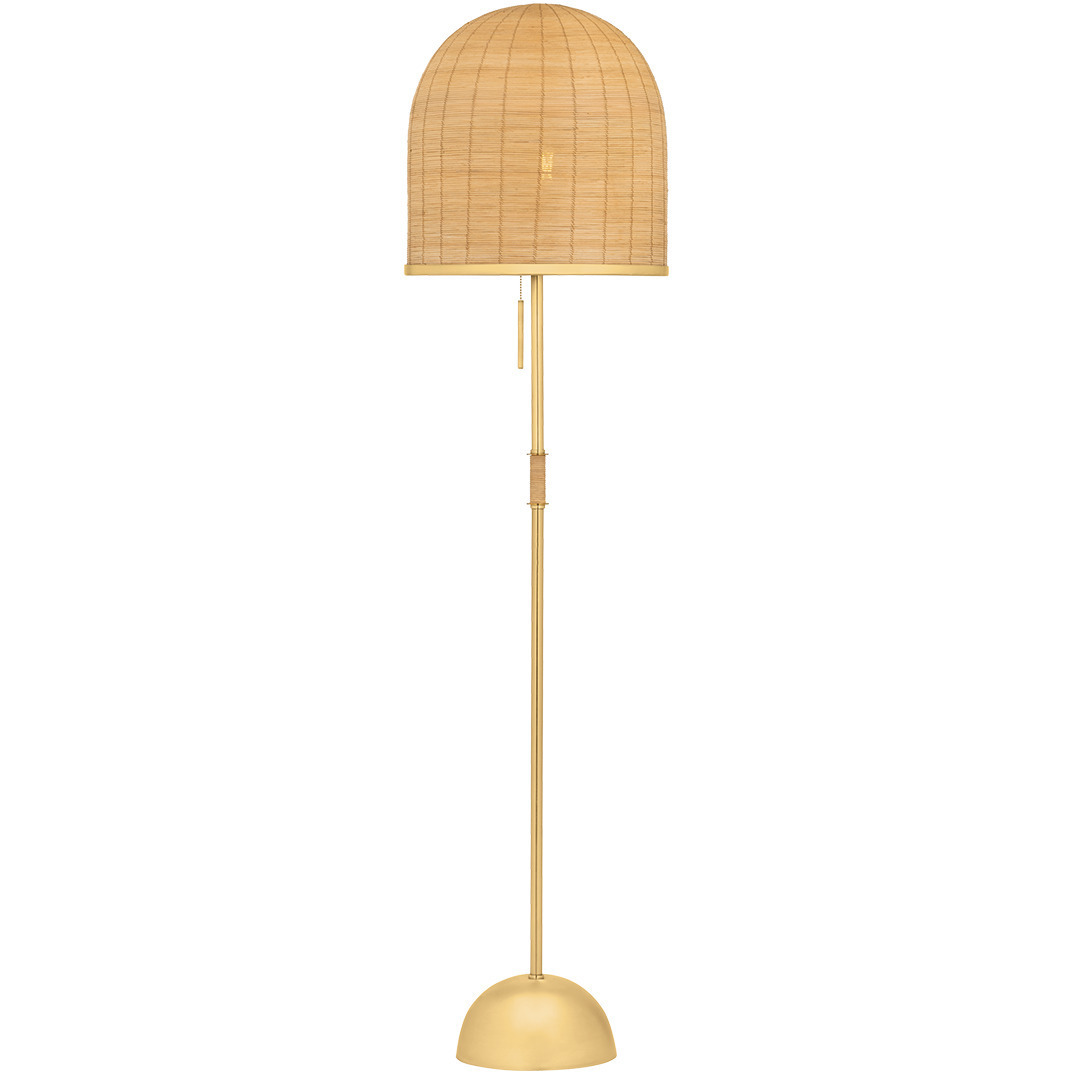 Darfield 64.25 inch 25 watt Aged Brass Floor Lamp Portable Light