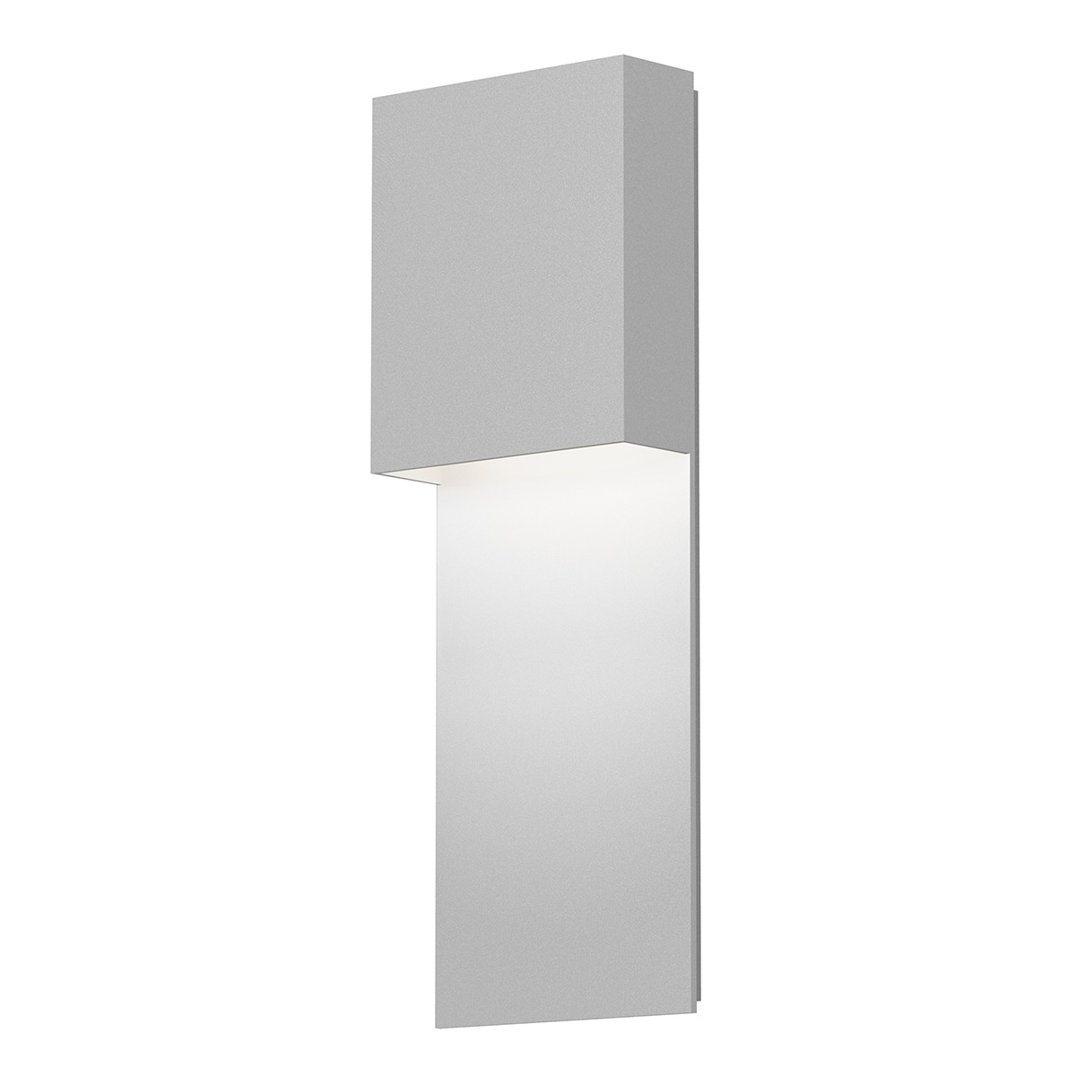 Flat Box LED 17 inch Textured White Indoor-Outdoor Sconce