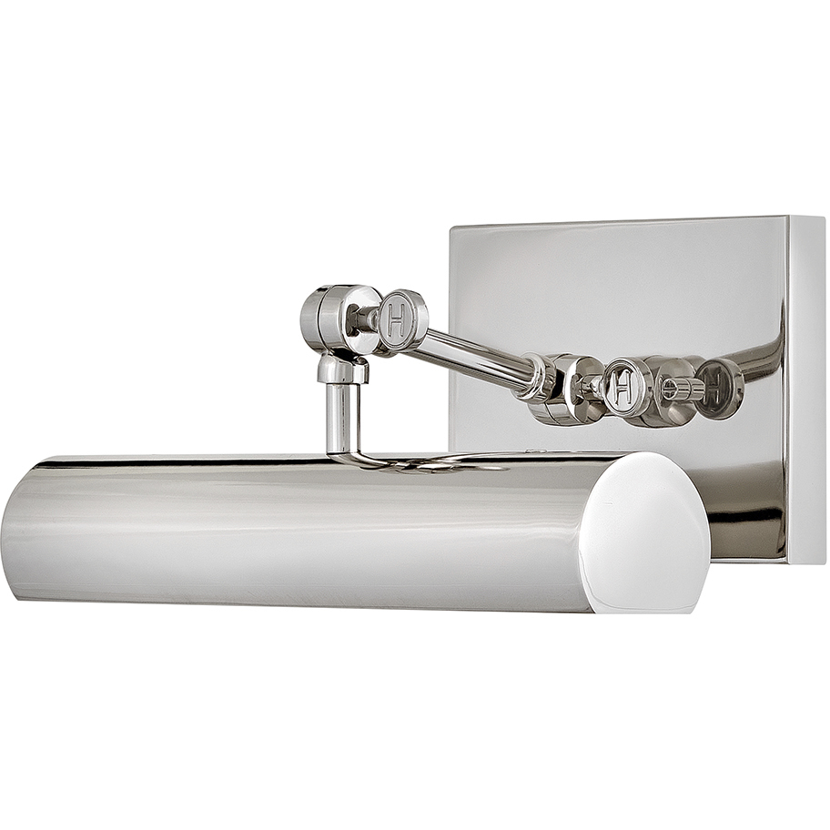 Stokes 6.75 inch 10.00 watt Polished Nickel Adjustable Sconce Wall Light, Small