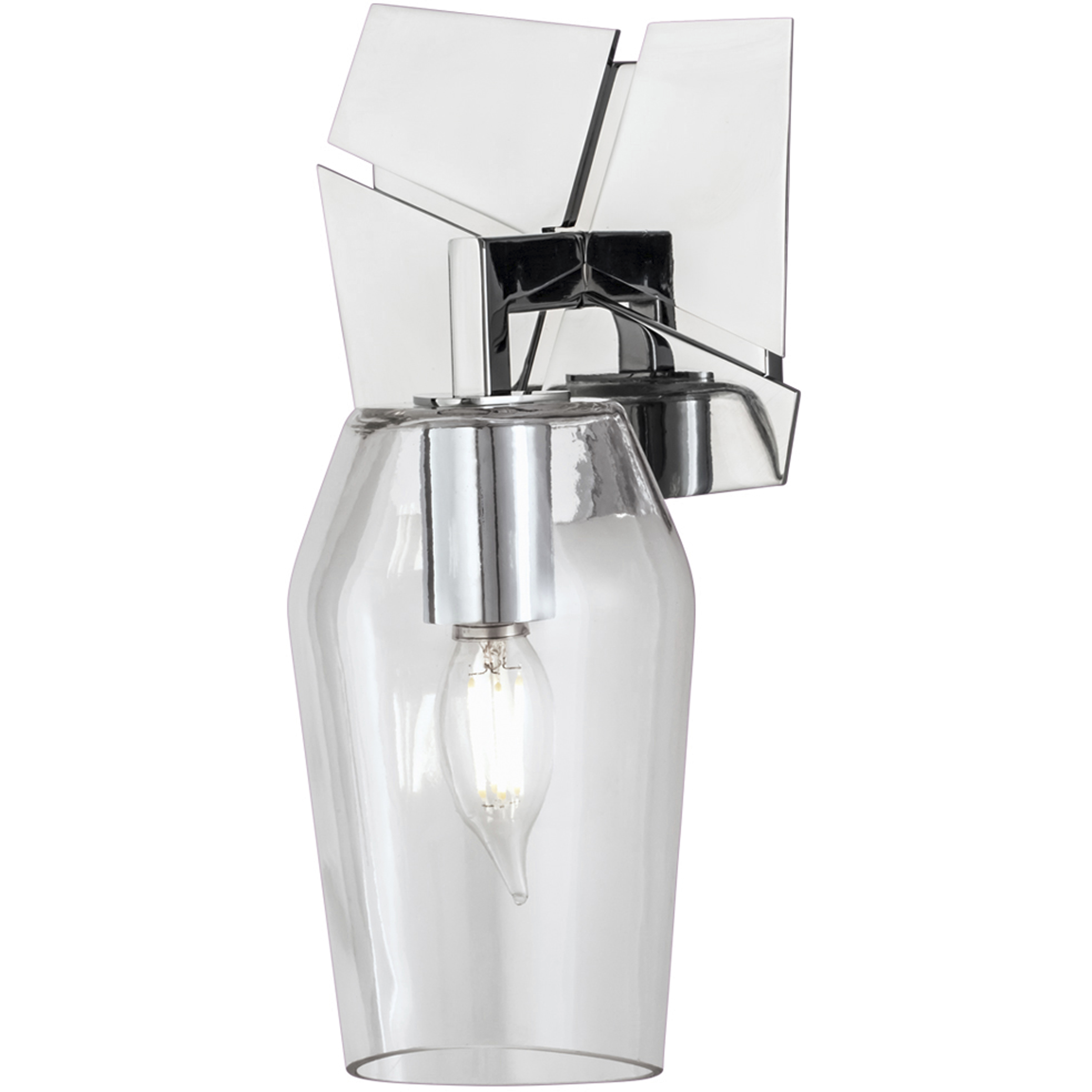 Gaia Sconce Wall Light in Chrome