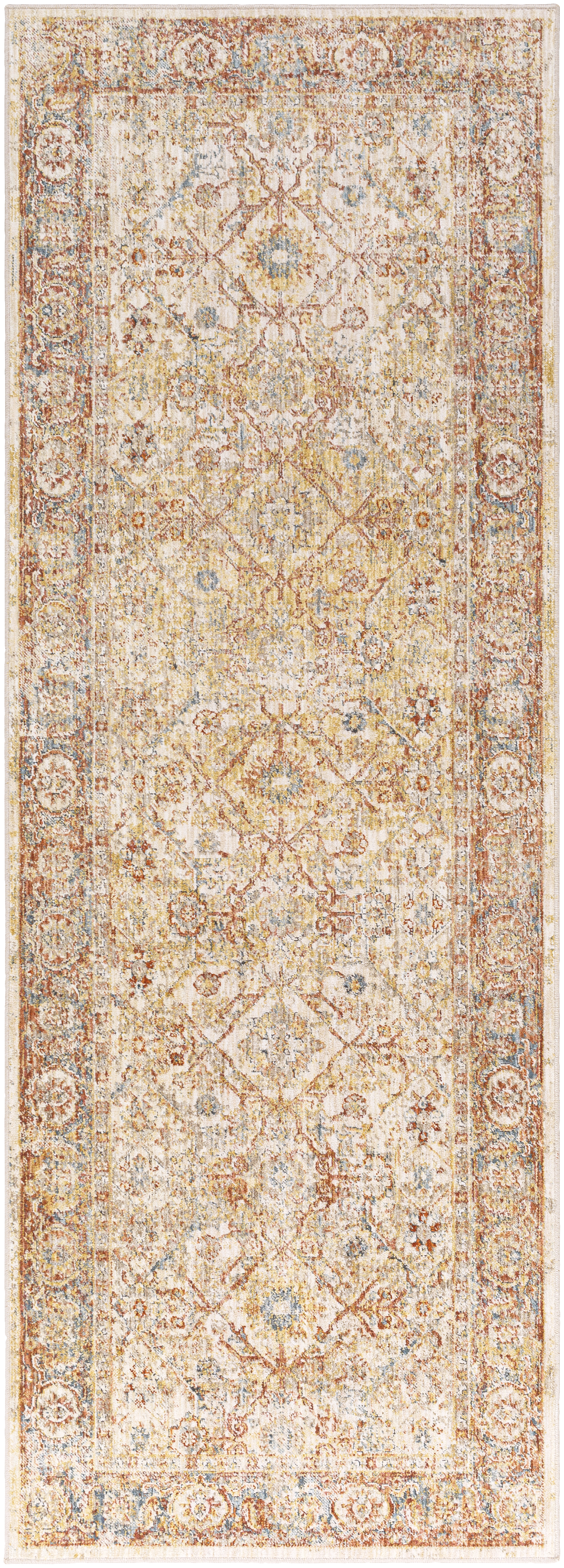 Aspendos 87 X 31 inch Dusty Pink Rug, Runner