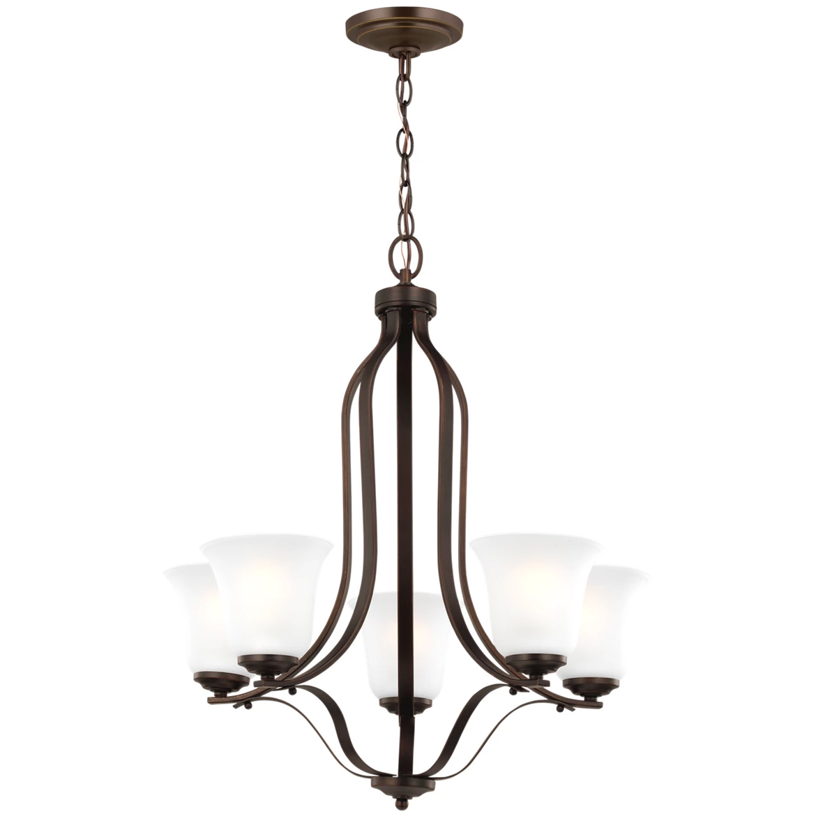 Emmons 5 Light 23.88 inch Bronze Chandelier Ceiling Light
