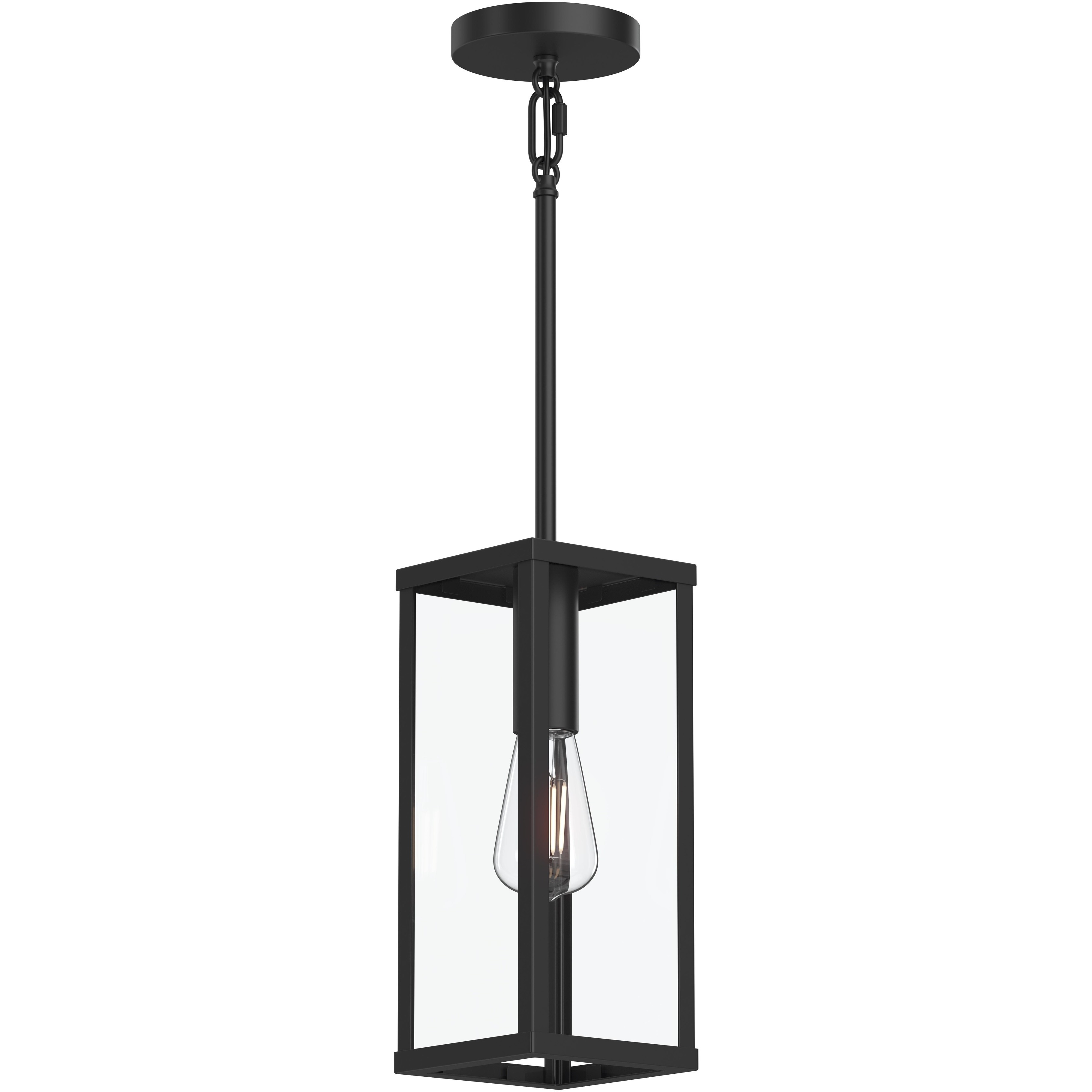 Ryle 1 Light 5.5 inch Matte Black Outdoor Pendant Light