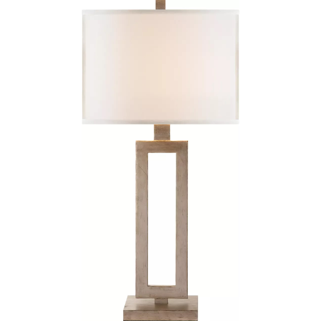 Suzanne Kasler Mod 28 inch 150 watt Burnished Silver Leaf Table Lamp Portable Light