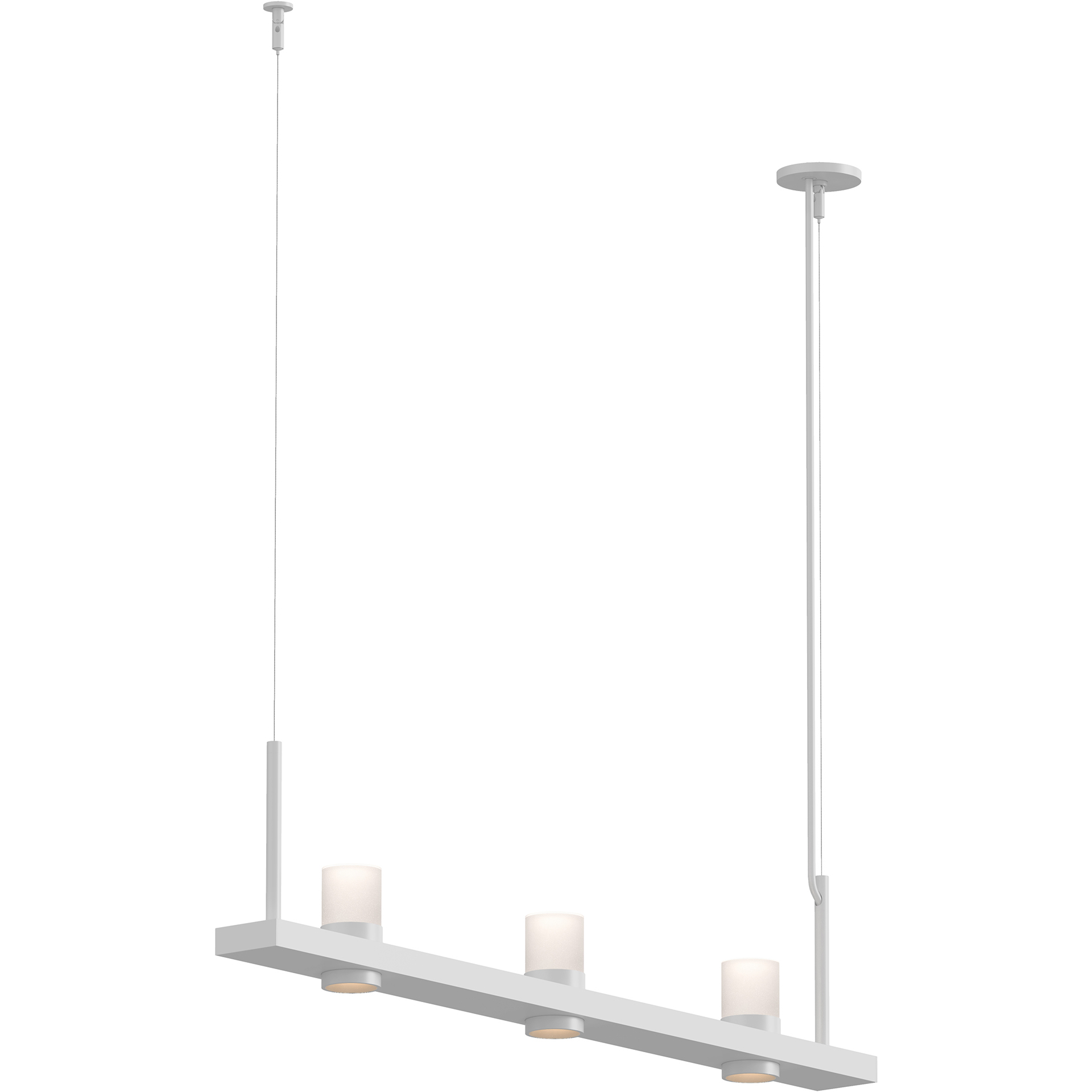 Intervals LED 48.25 inch Satin White Pendant Ceiling Light