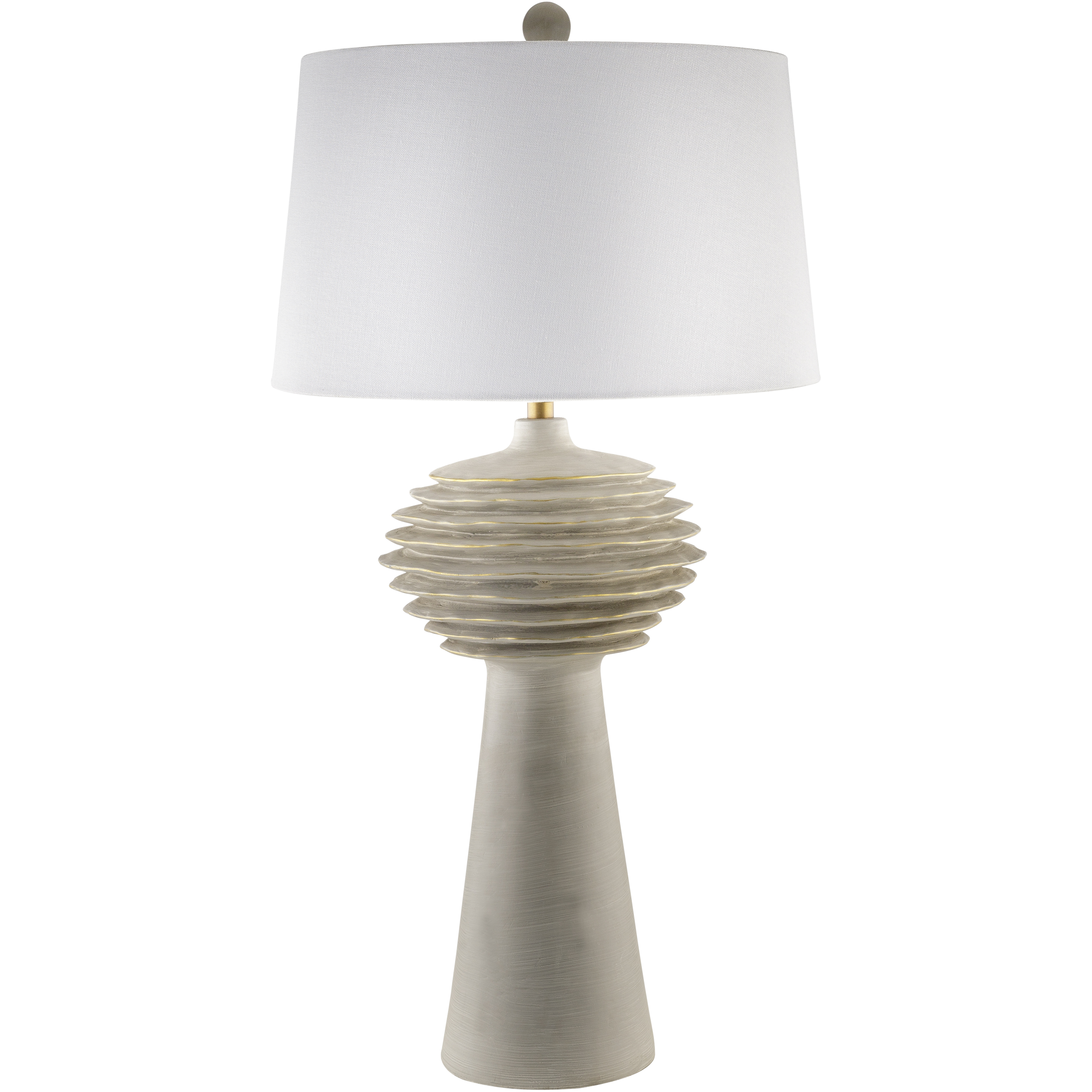 Terra Strata 30 inch 100 watt Gray Accent Table Lamp Portable Light