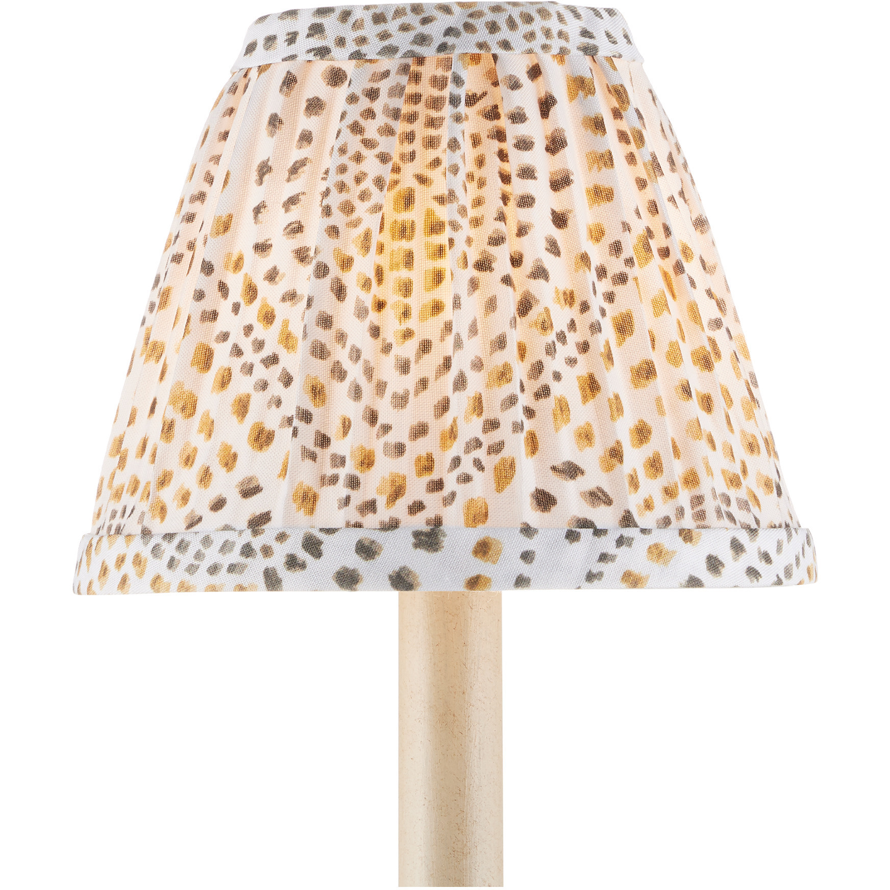 Lenore Gold and Brown and Ivory 6 inch Tapered Chandelier Shade