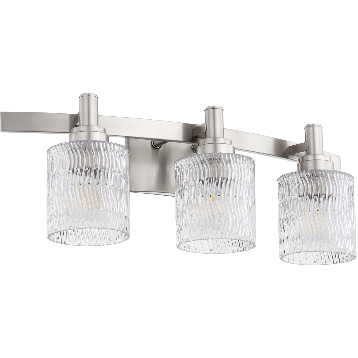 Stadium 3 Light 23.5 inch Satin Nickel Vanity Light Wall Light