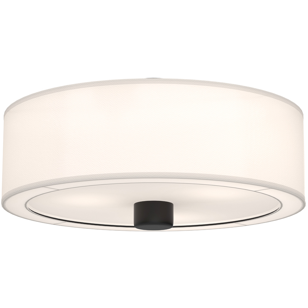 Alora Mood Theo 3 Light 24.13 inch Matte Black Flush Mount Ceiling Light