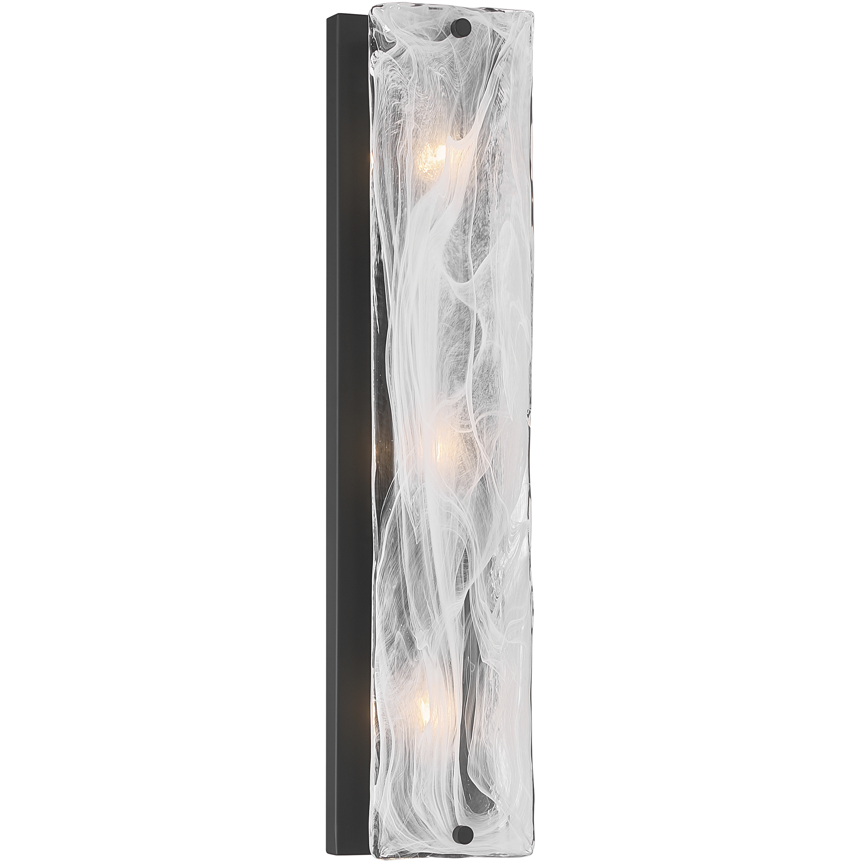 Veil 3 Light 4.75 inch Dark Matte Black Vanity Wall Light
