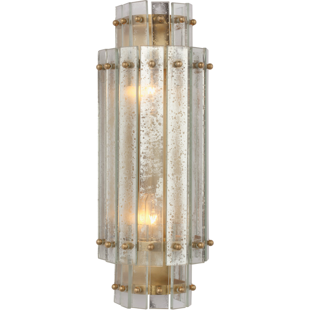 Carrier and Company Cadence LED 5.5 inch Hand-Rubbed Antique Brass Tiered Sconce Wall Light, Small