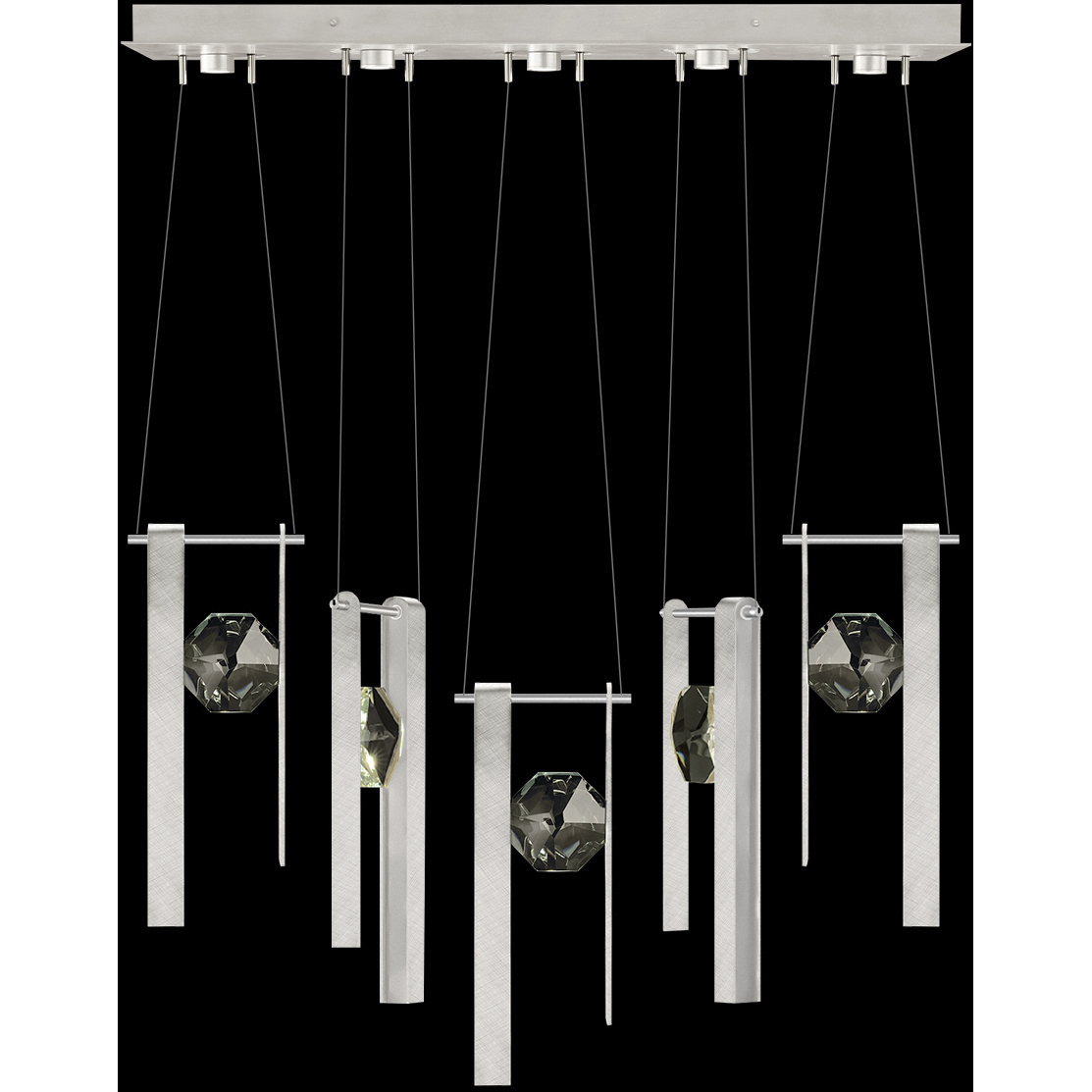 Aria 10 Light 43 inch Silver Pendant Ceiling Light