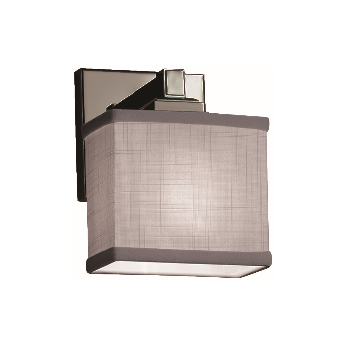 Textile LED 7 inch Brushed Nickel ADA Wall Sconce Wall Light