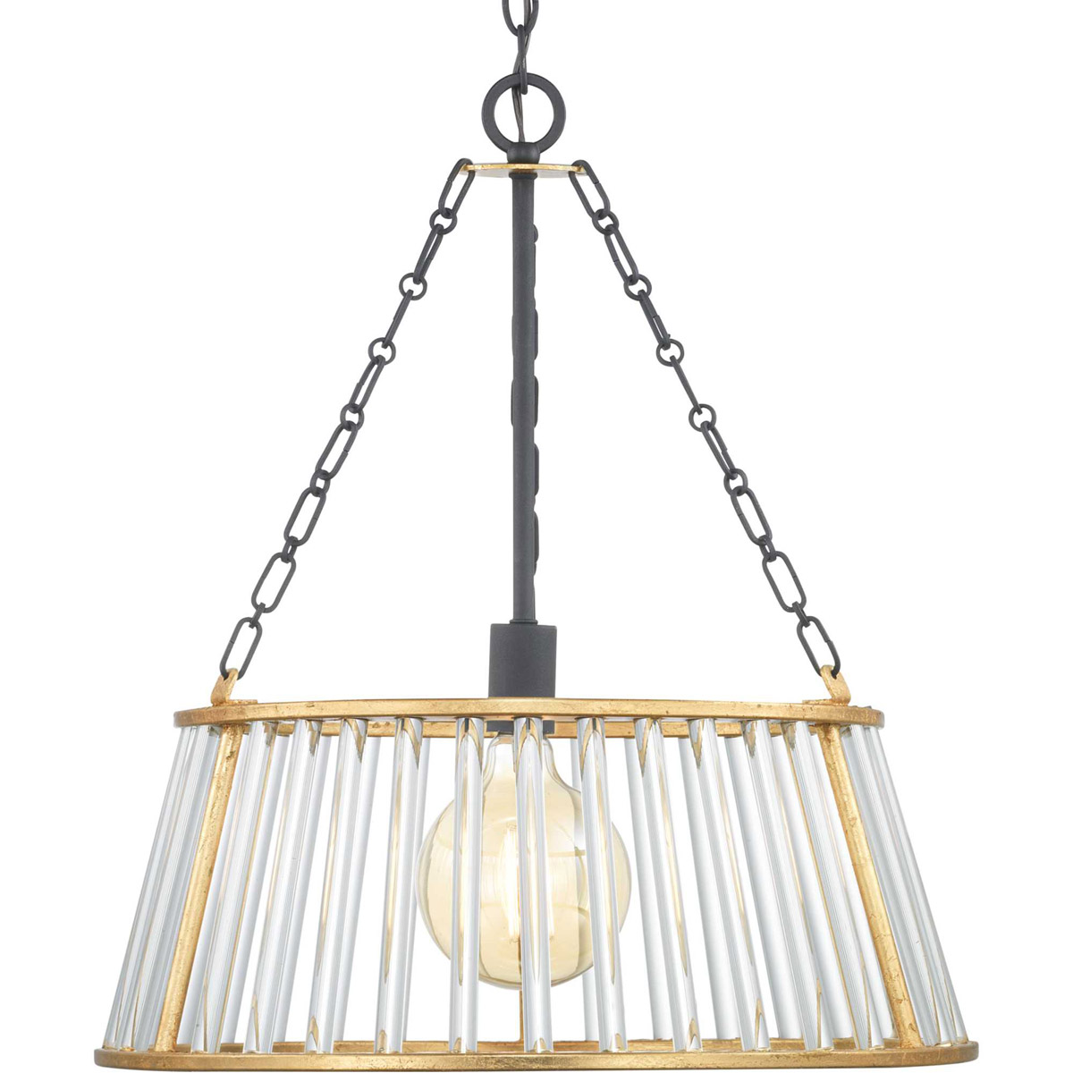 Sinclaire 1 Light 20 inch Textured Black Pendant Ceiling Light, Design Series