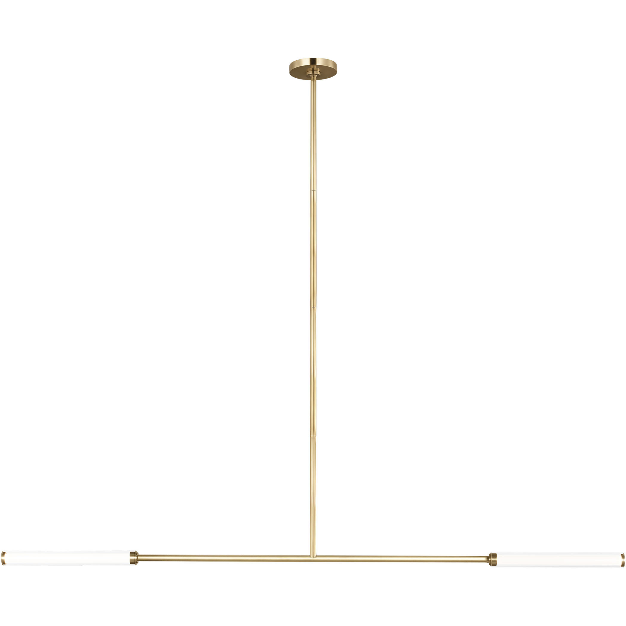 Sean Lavin Poza LED 56.2 inch Hand-Rubbed Antique Brass Linear Chandelier Ceiling Light