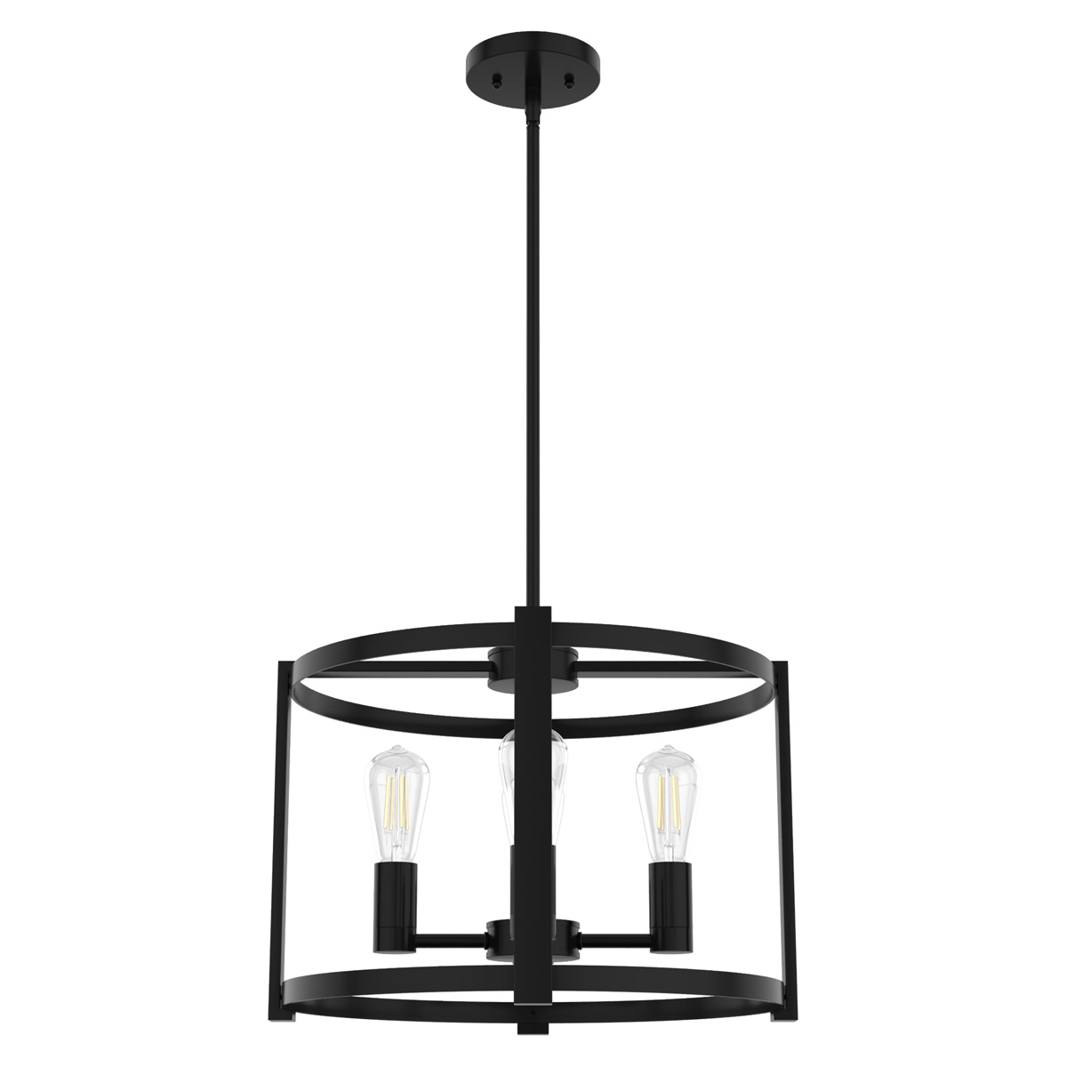 Astwood 4 Light 18 inch Matte Black Chandelier Ceiling Light