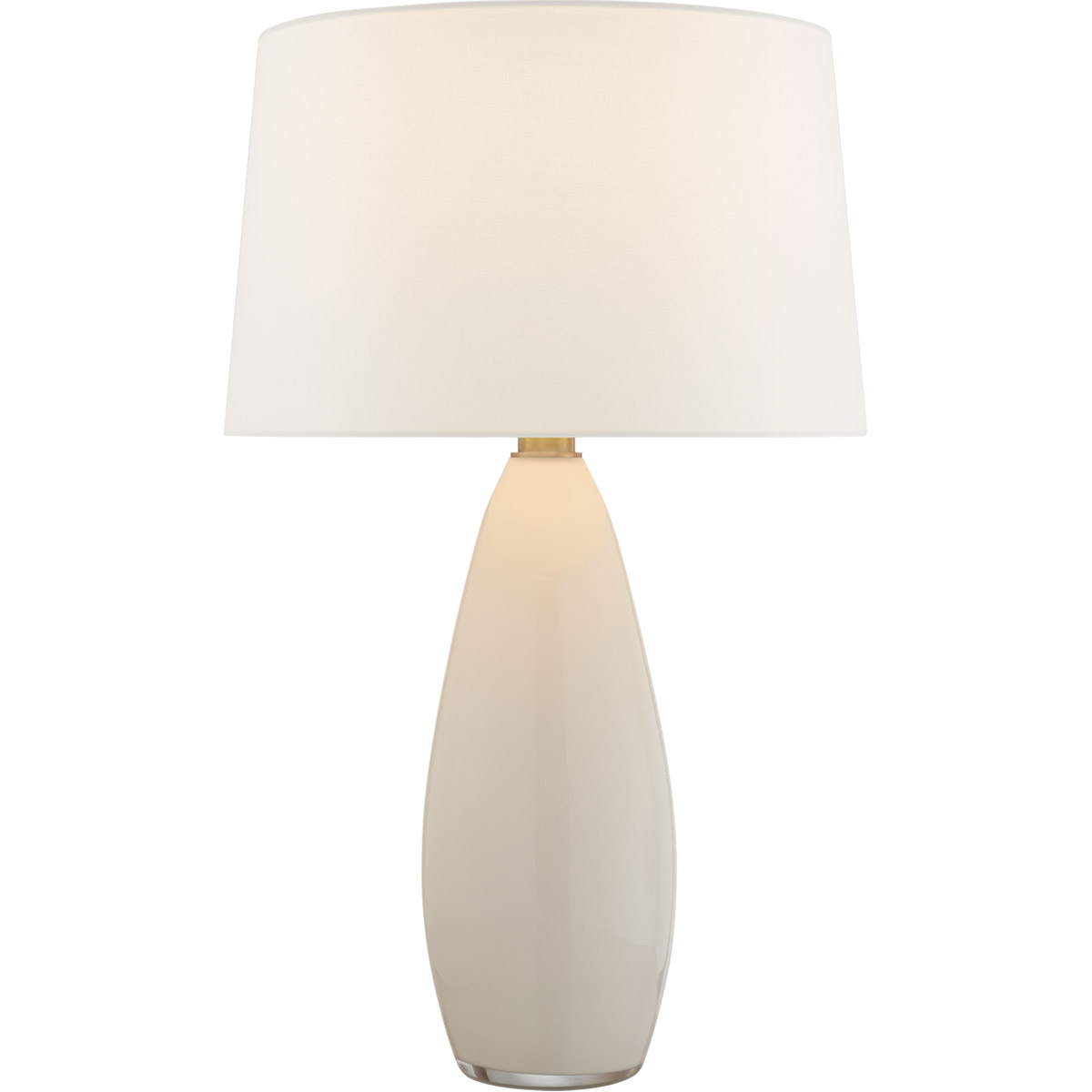 Chapman & Myers Myla 29.25 inch 100 watt White Glass Table Lamp Portable Light, Large