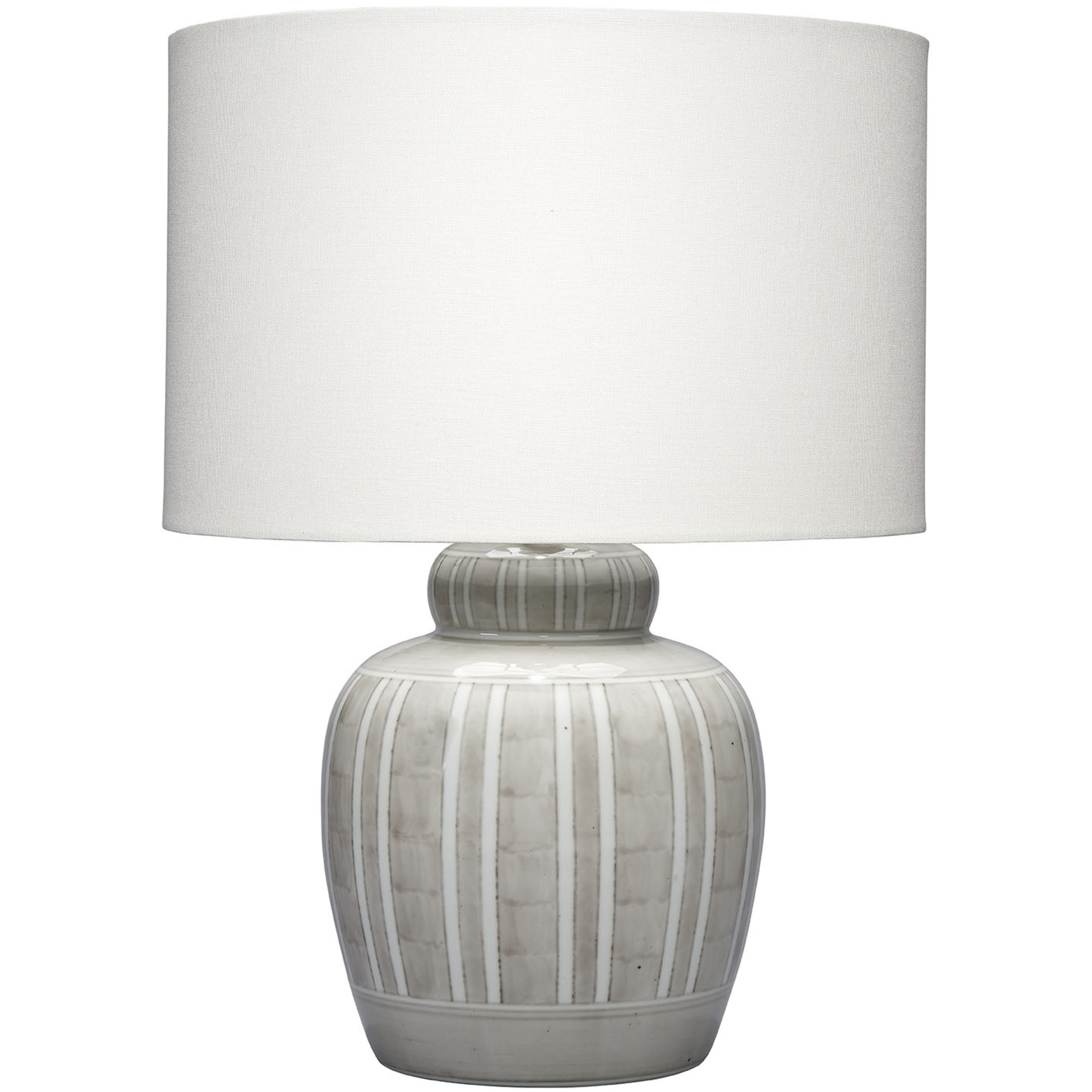 Arthur 20 inch 150 watt Light Grey with White Accent Table Lamp Portable Light