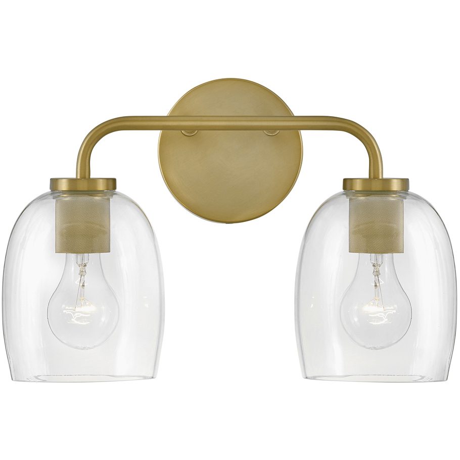 Percy LED 14.75 inch Lacquered Brass Bath Light Wall Light