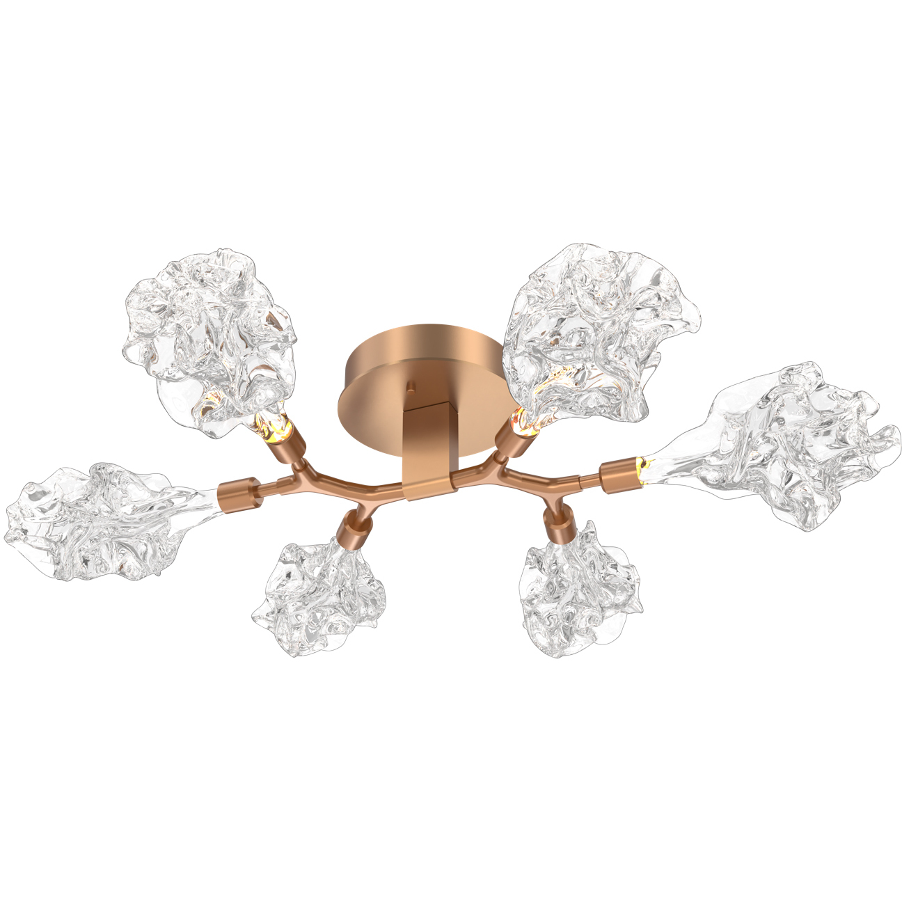 Blossom LED 32 inch Novel Brass Flush Mount Ceiling Light in 2700K LED