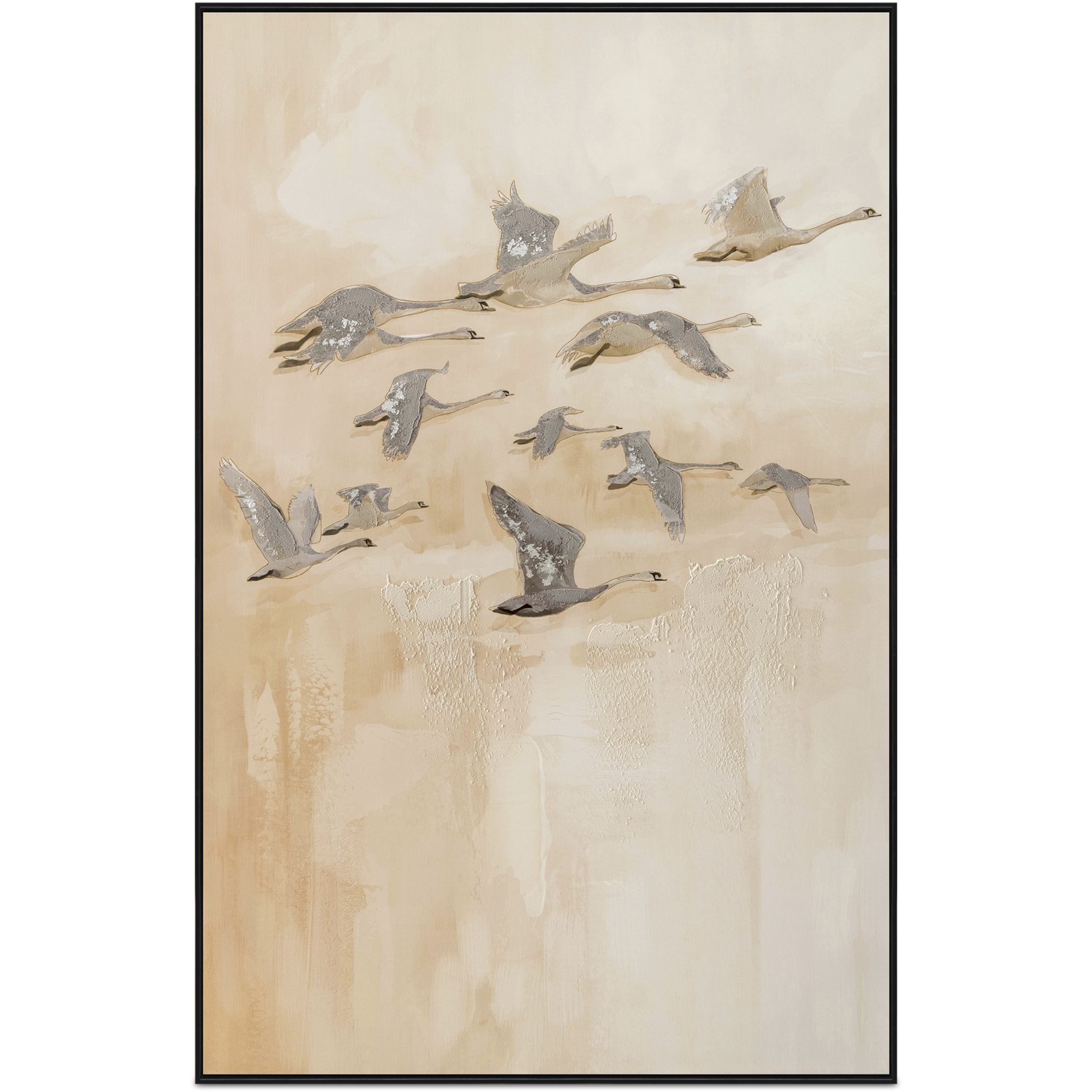 Unison 48 X 32 inch Painting, Framed