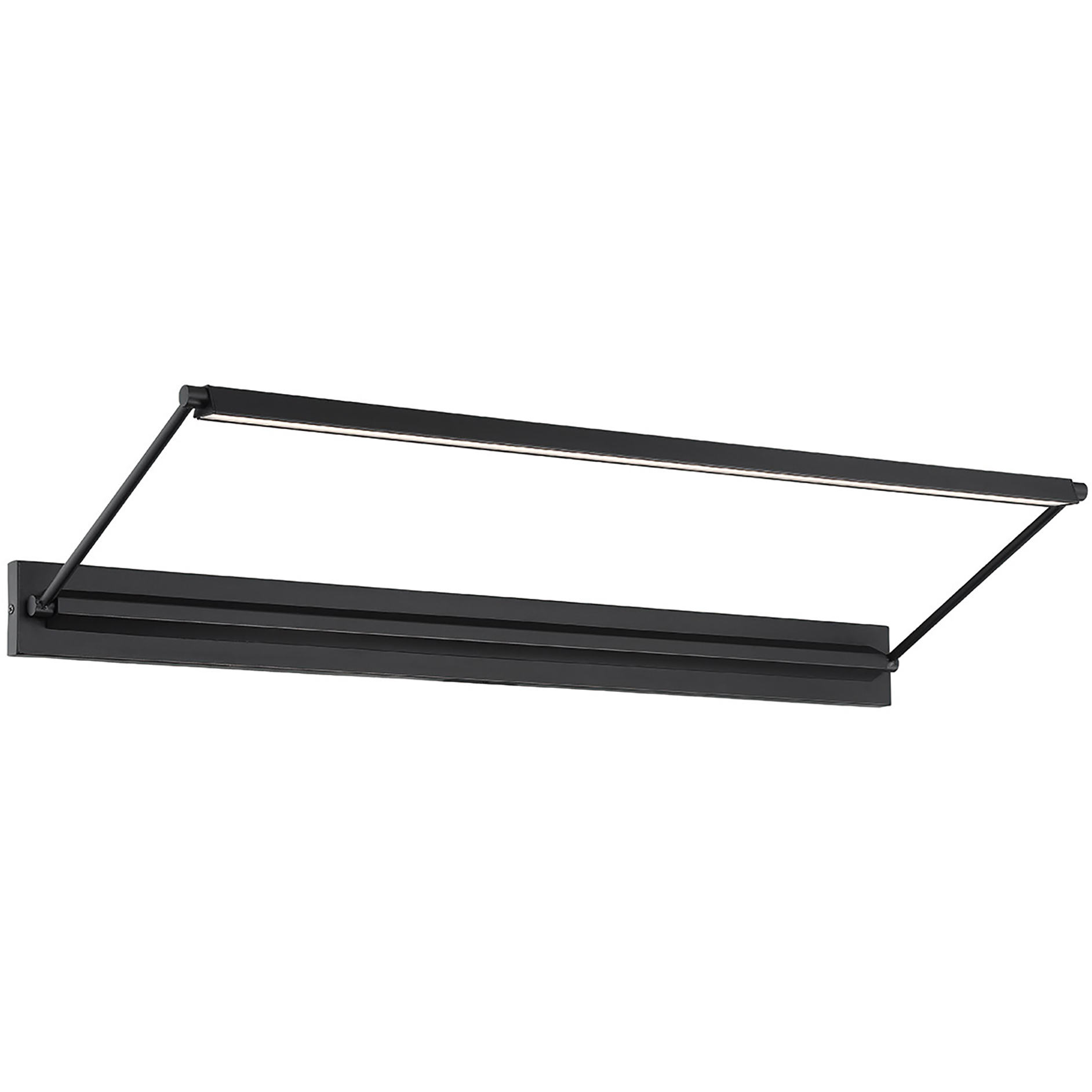 Hudson 24.00 watt 34 inch Black Picture Light Wall Light, dweLED
