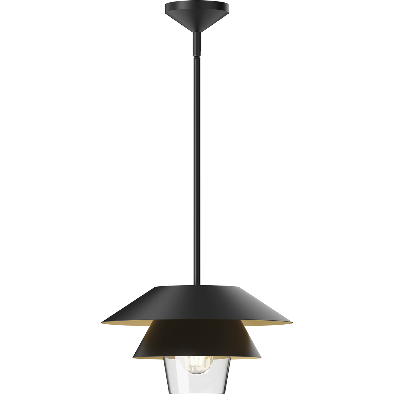 Alora Mood Tetsu 1 Light 13.5 inch Matte Black Pendant Ceiling Light