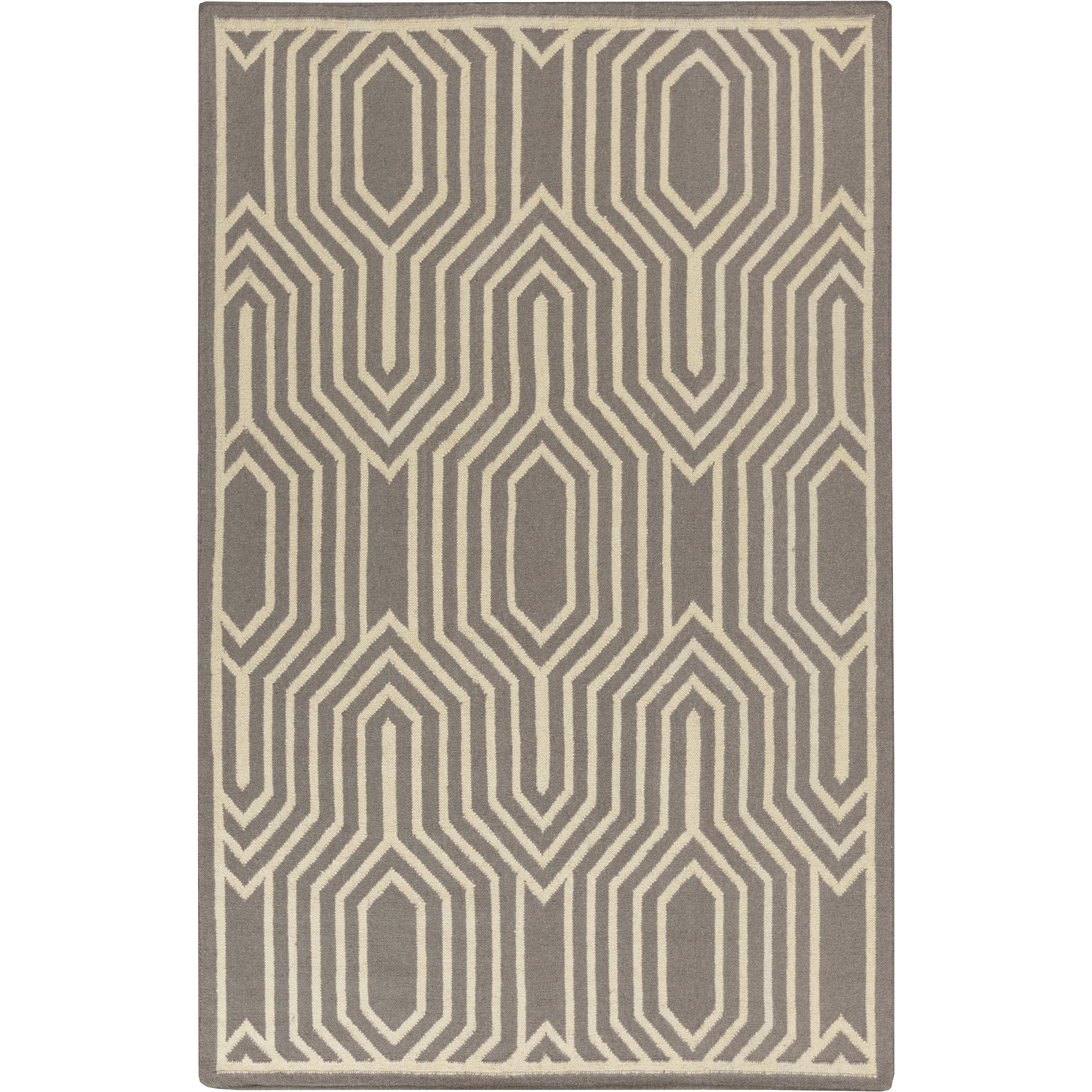 Frontier 36 X 24 inch Charcoal, Butter Rug