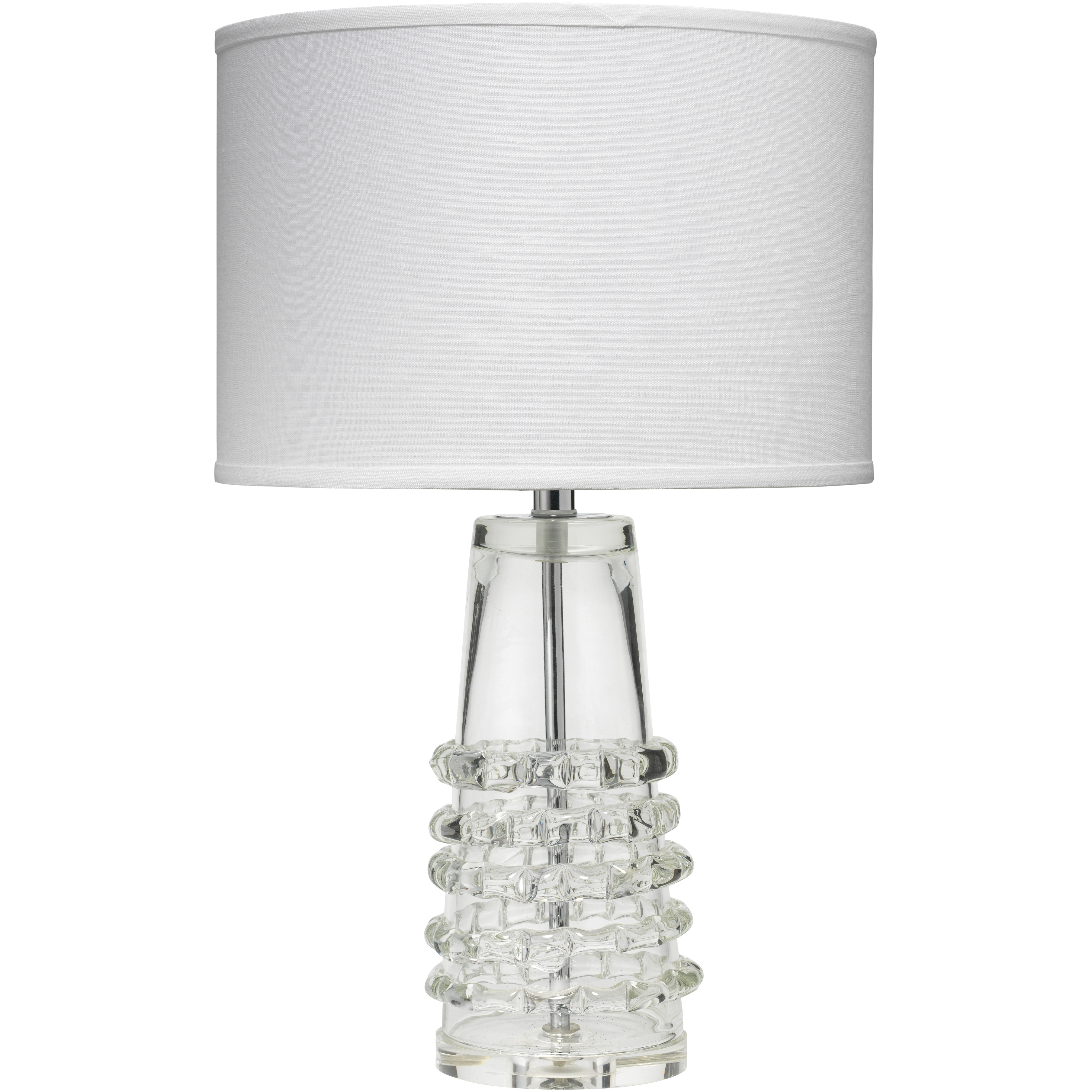 Ribbon 24 inch 150 watt Clear Glass Table Lamp Portable Light