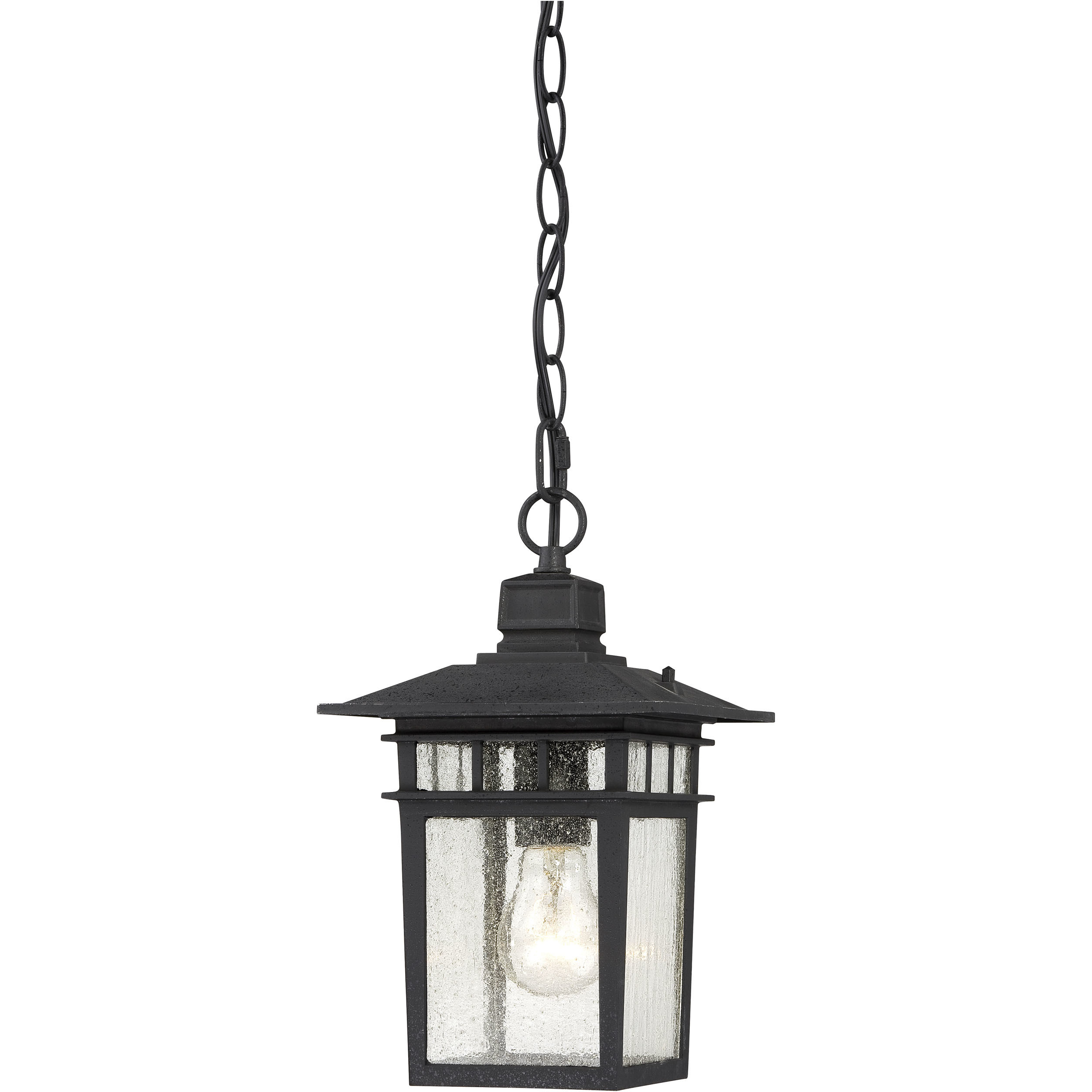 Cove Neck 1 Light 7 inch Textured Black Outdoor Hanging Lantern