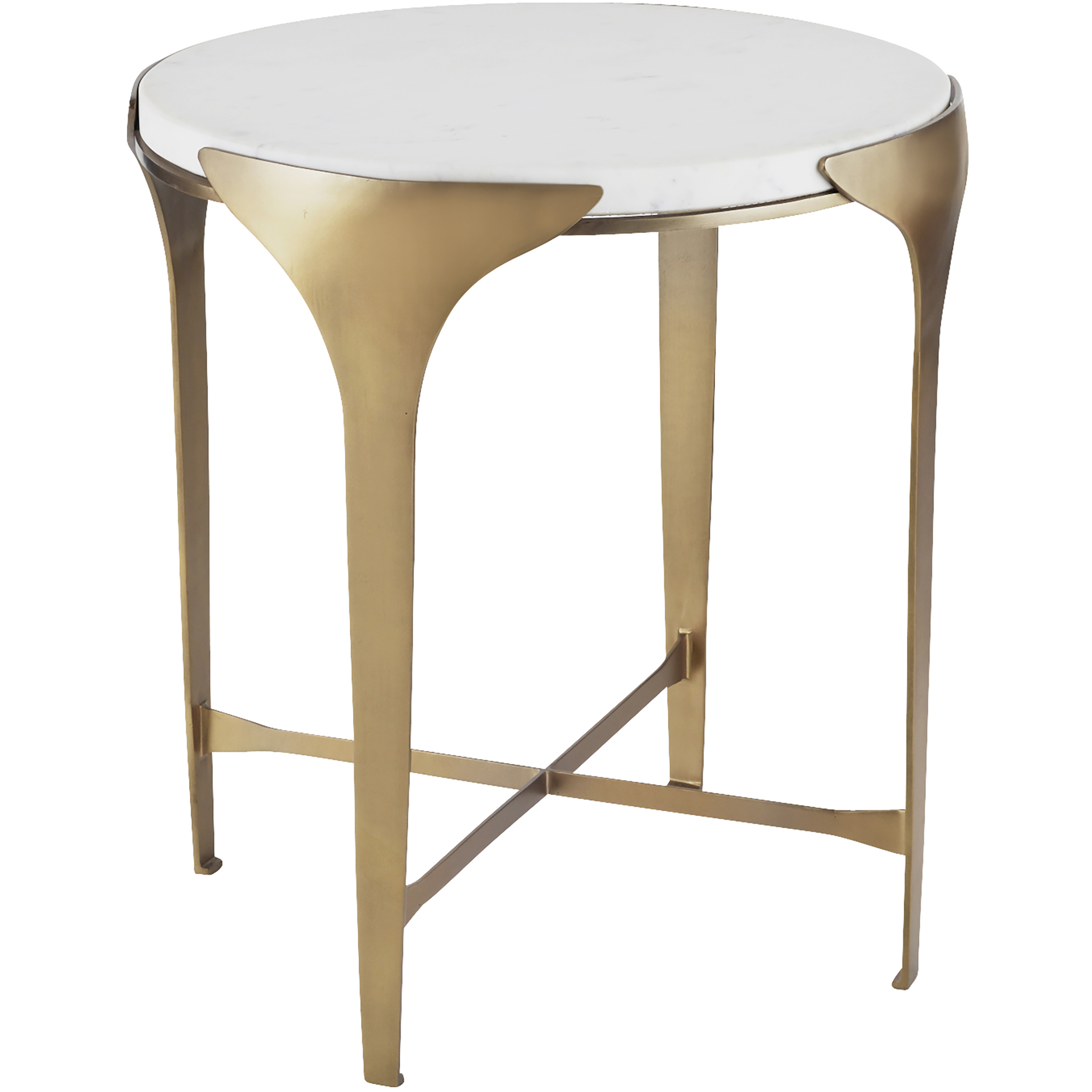 Janine 22 inch White End Table