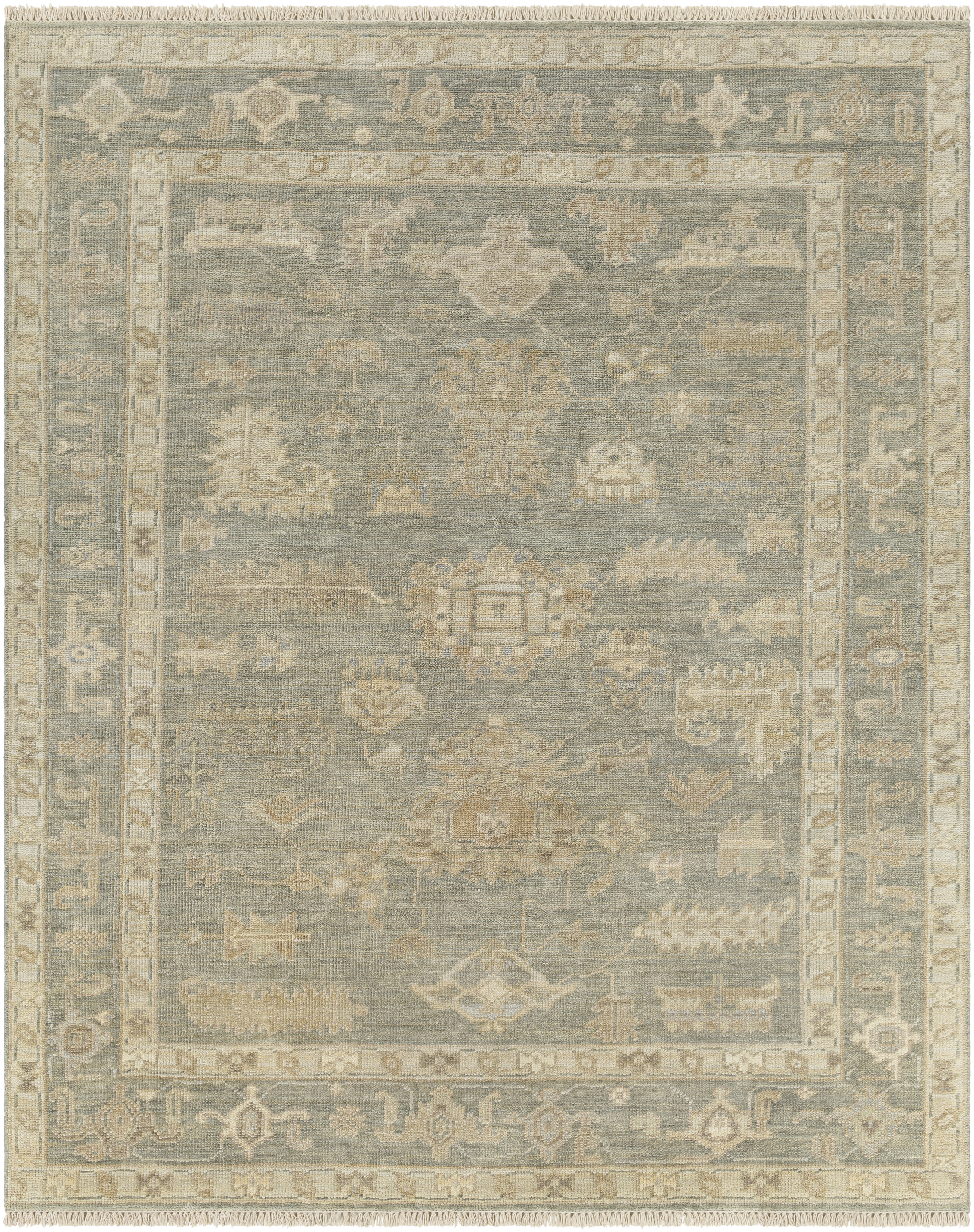 Antalya 36 X 24 inch Brown Rug, Rectangle