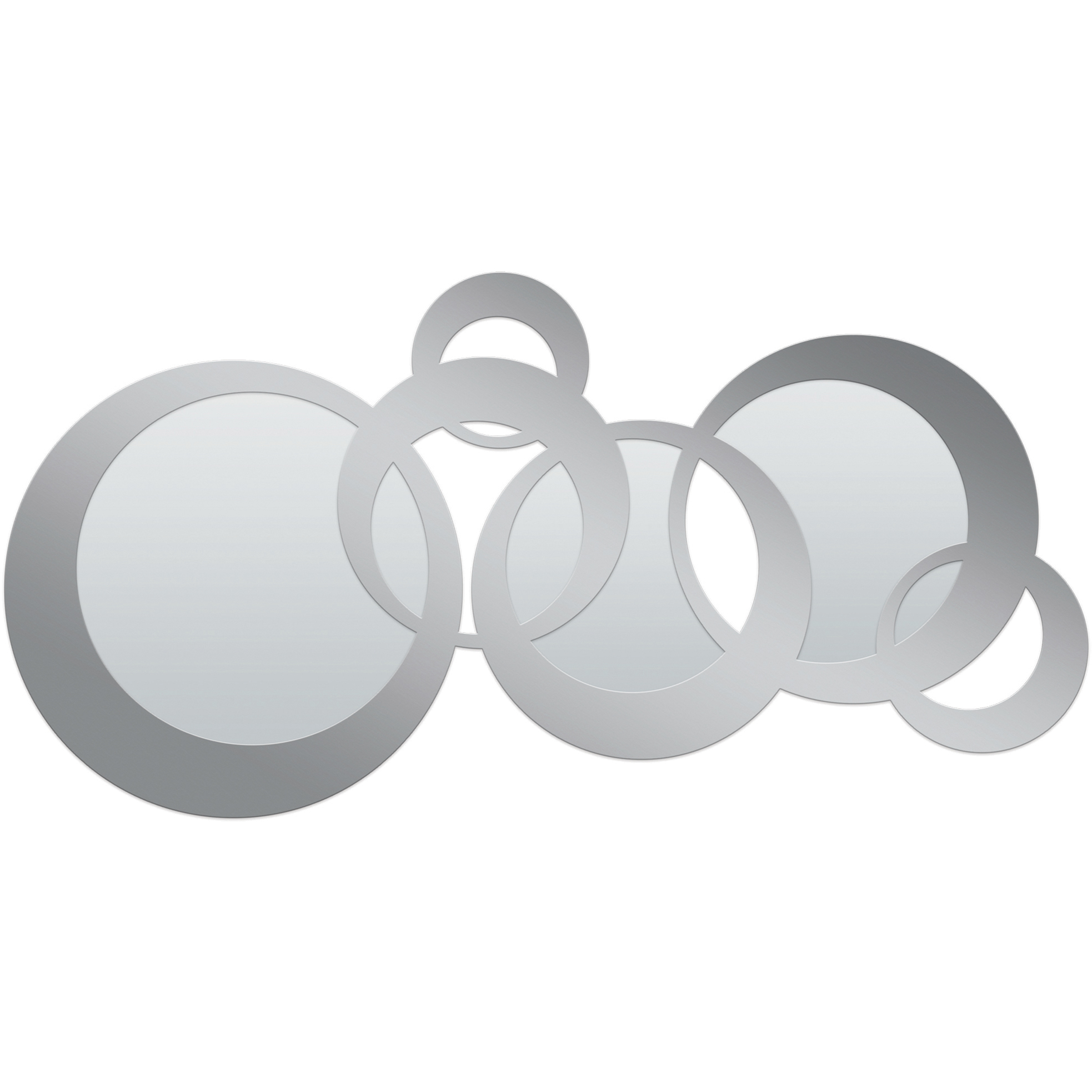 Dublin Circle 71 X 33 inch Champagne Silver Wall Mirror
