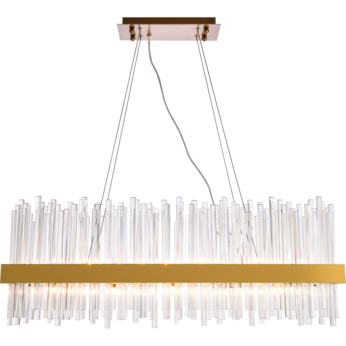 Dallas 20 Light 36 inch Gold Chandelier Ceiling Light