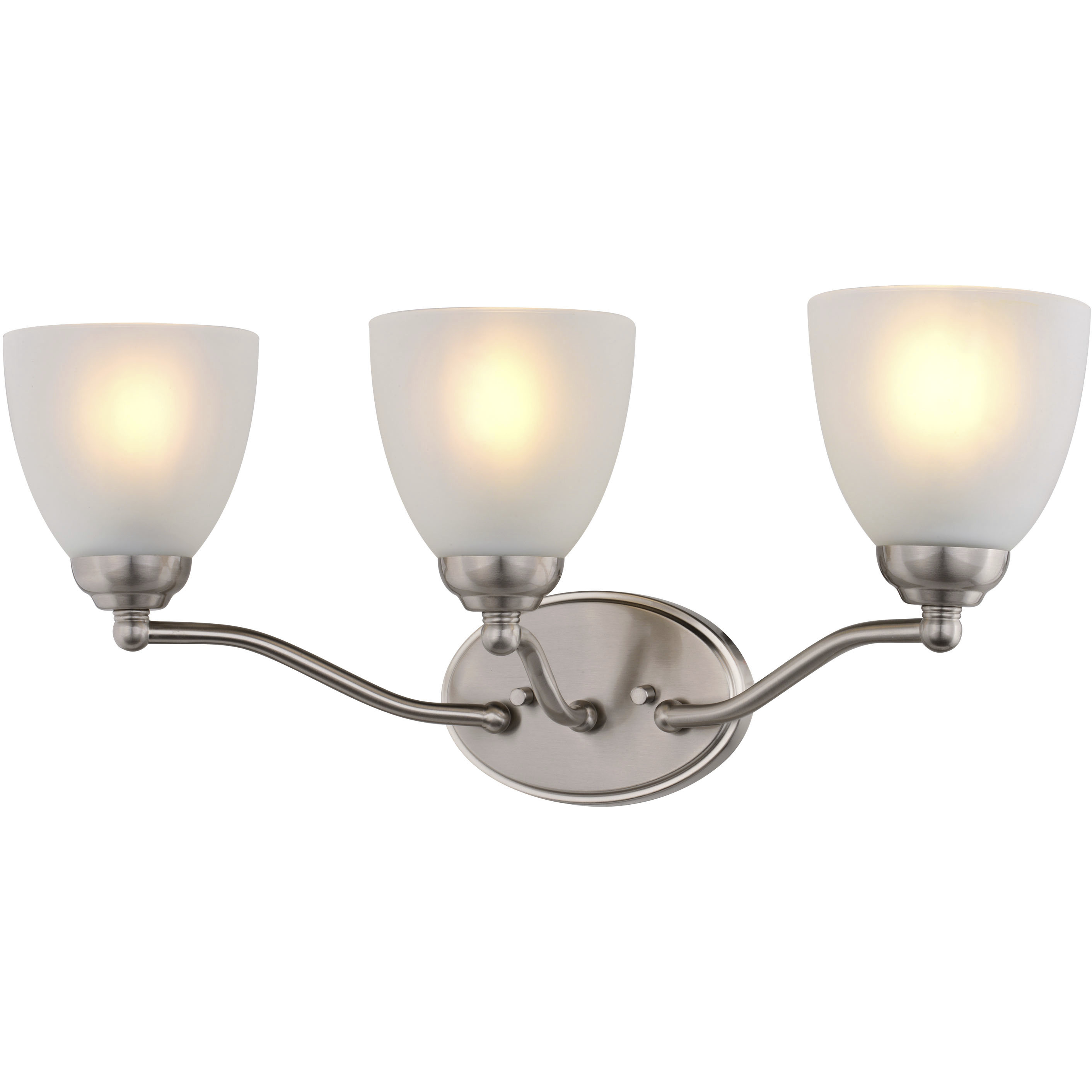 Bellwood 3 Light 21.75 inch Satin Nickel Bathroom Light Wall Light