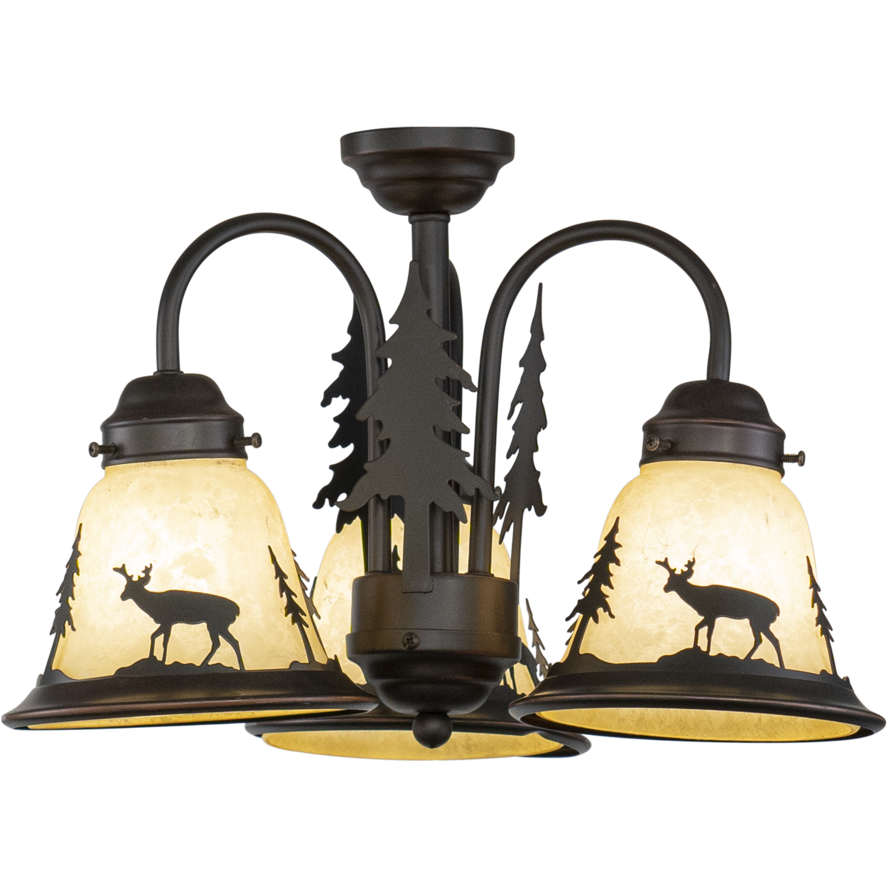 Bryce LED Burnished Bronze Convertible Light Kit
