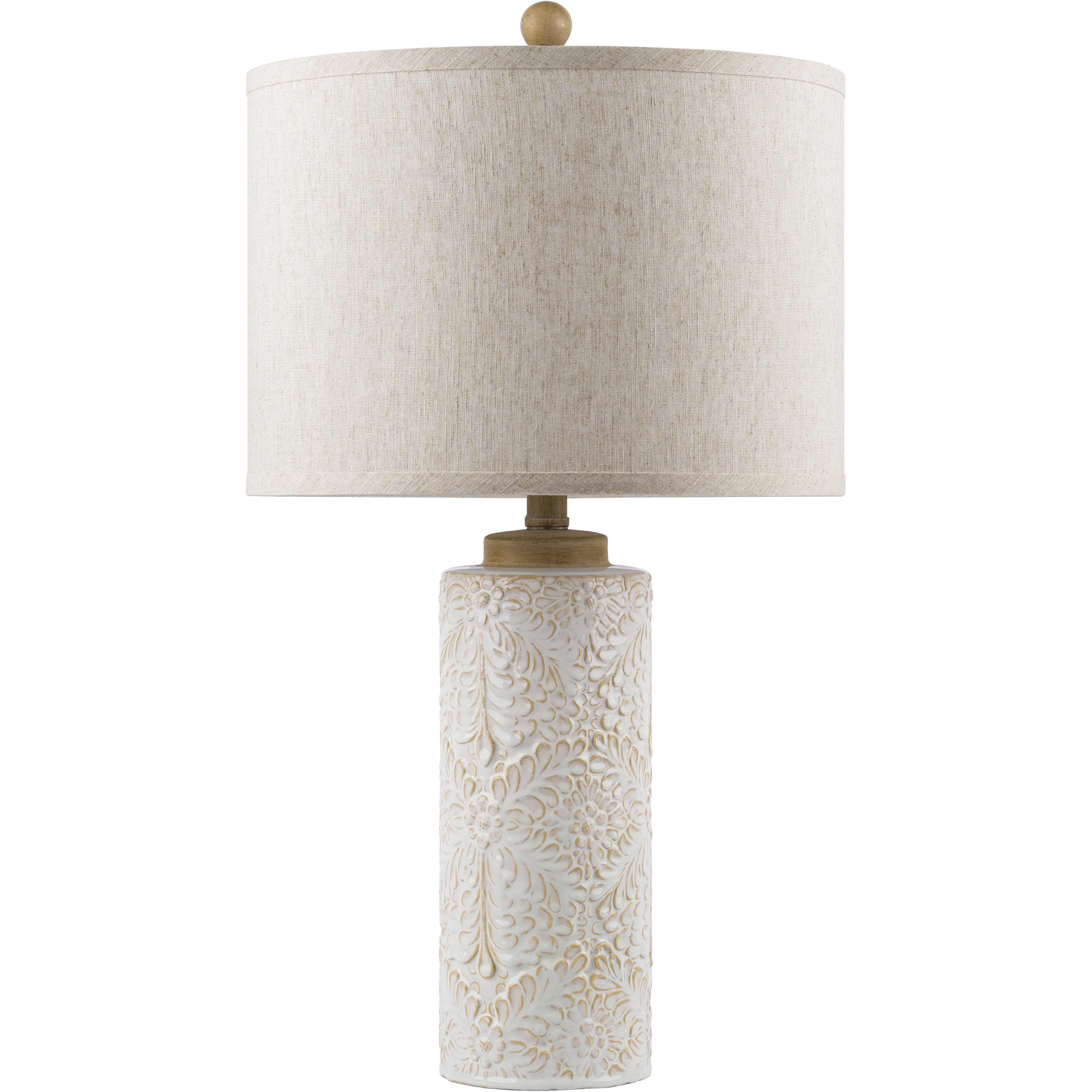 Esben 26 inch 100 watt Light Grey Table Lamp Portable Light