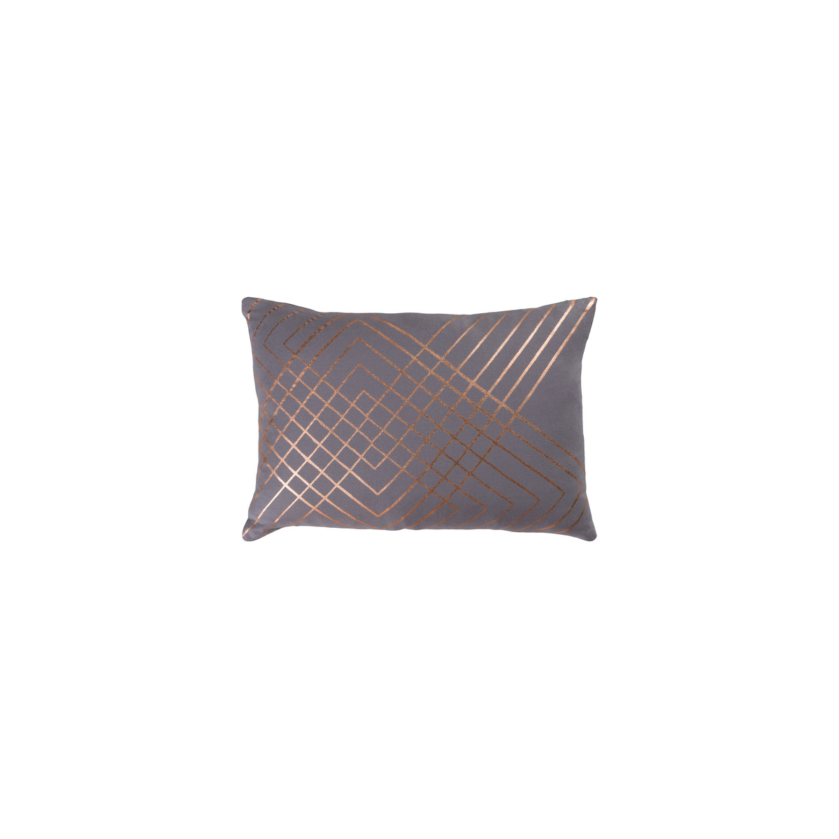 Crescent 19 X 13 inch Medium Gray and Gold Pillow