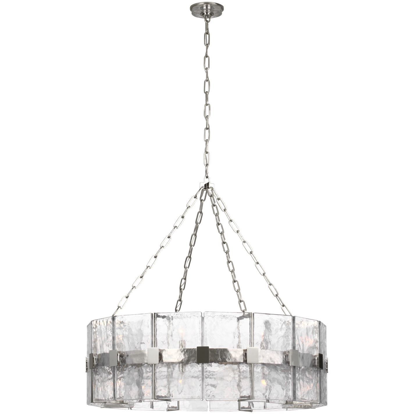 Suzanne Kasler Solera LED 37.25 inch Polished Nickel Barrel Chandelier Ceiling Light